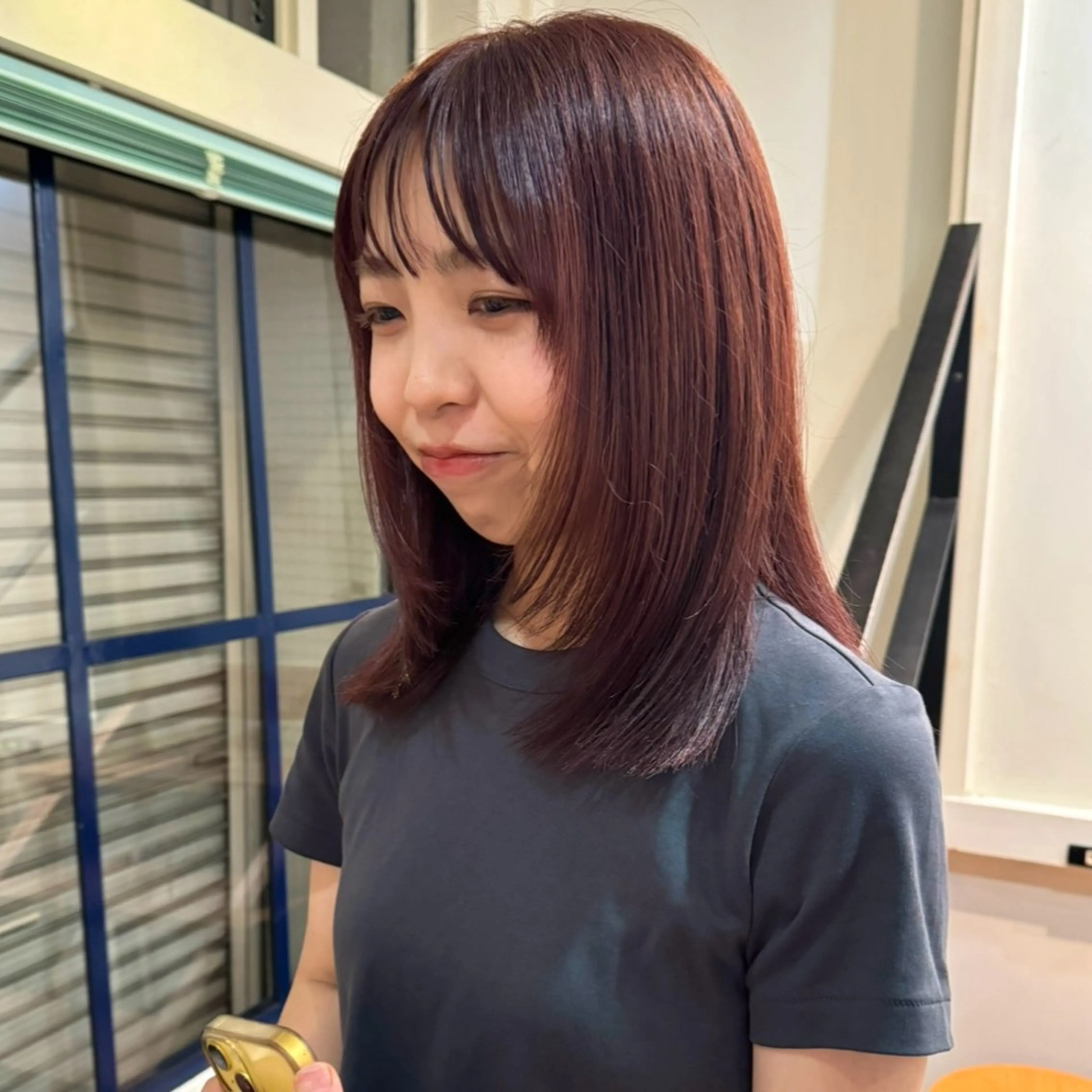 髪質改善カラー+シャンプーブローの写真