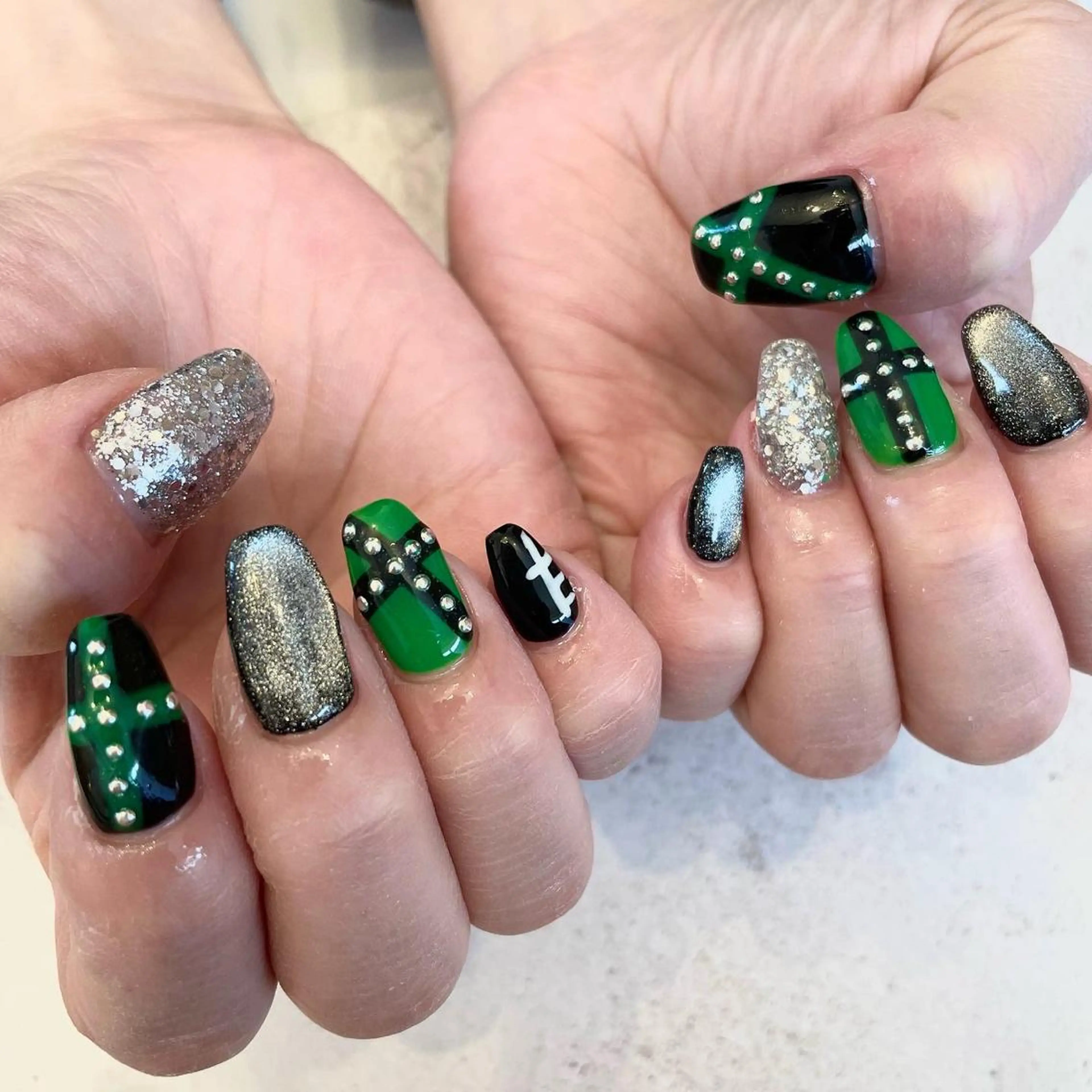 ネイル ハンドネイル Sea  nail by emaのネイルデザイン