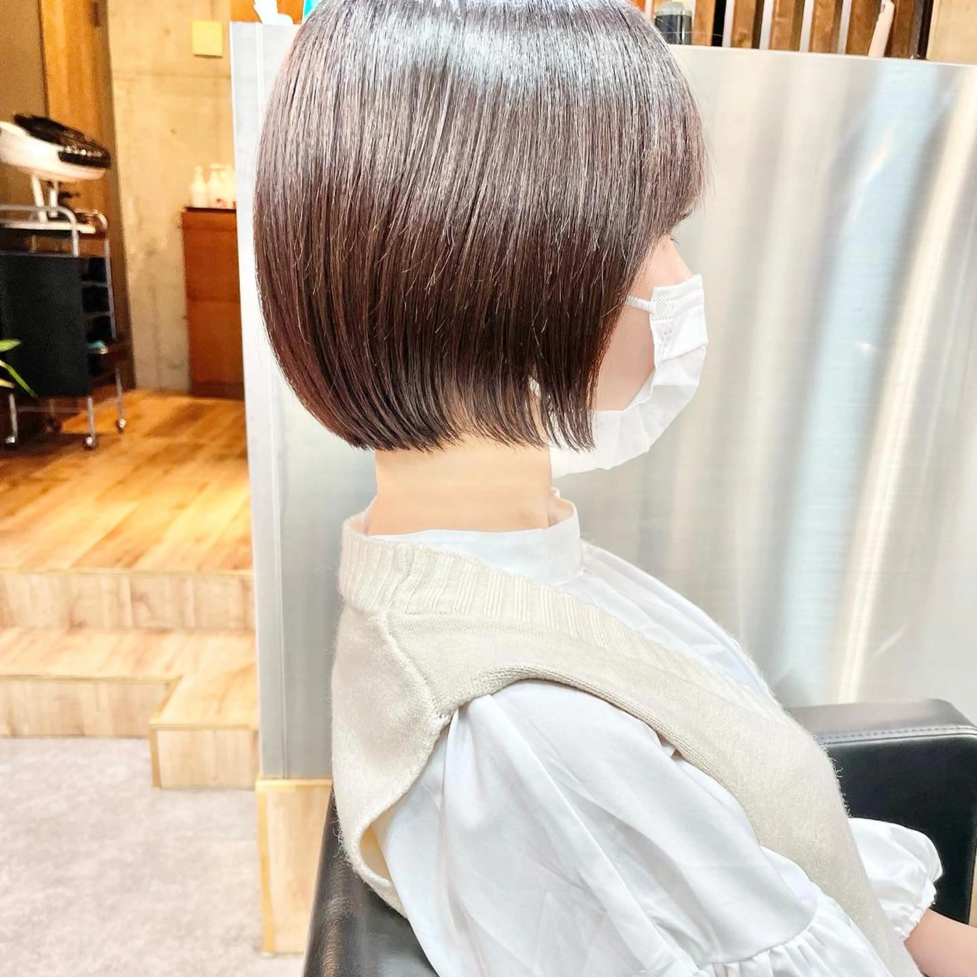 ショート カラー ショートボブ ハンサムショート アディクシーカラー イヤリングカラー ハイライトカラー カット ヘアカラー トリートメント ショートボブ縮毛矯正 髪質改善のプロ山道潤のヘアスタイル