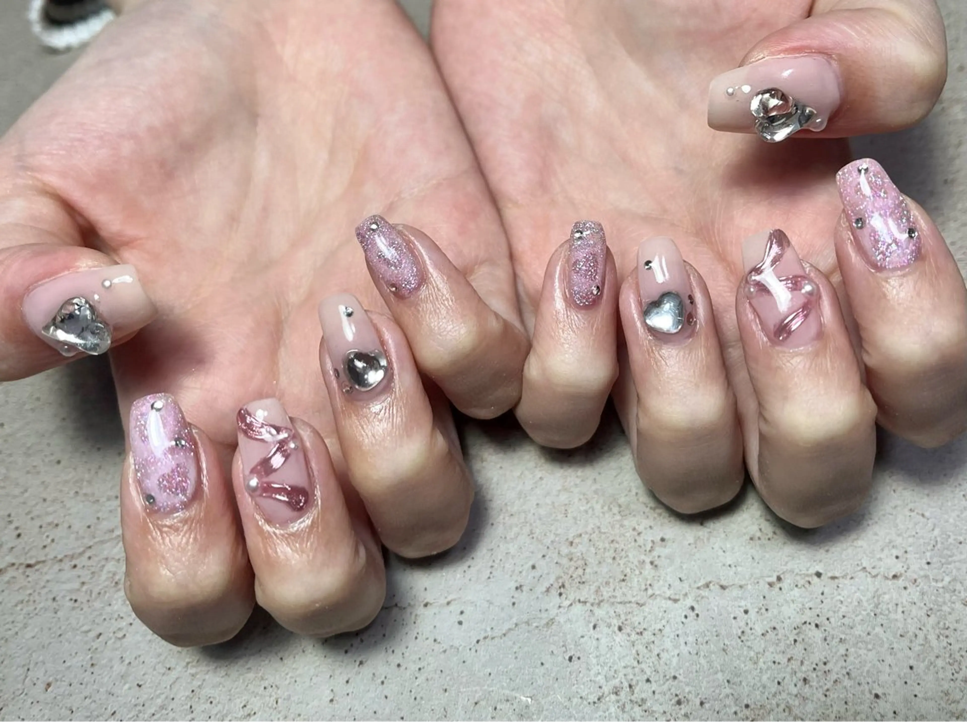 ネイル ハンドネイル goldgleams ちなのネイルデザイン