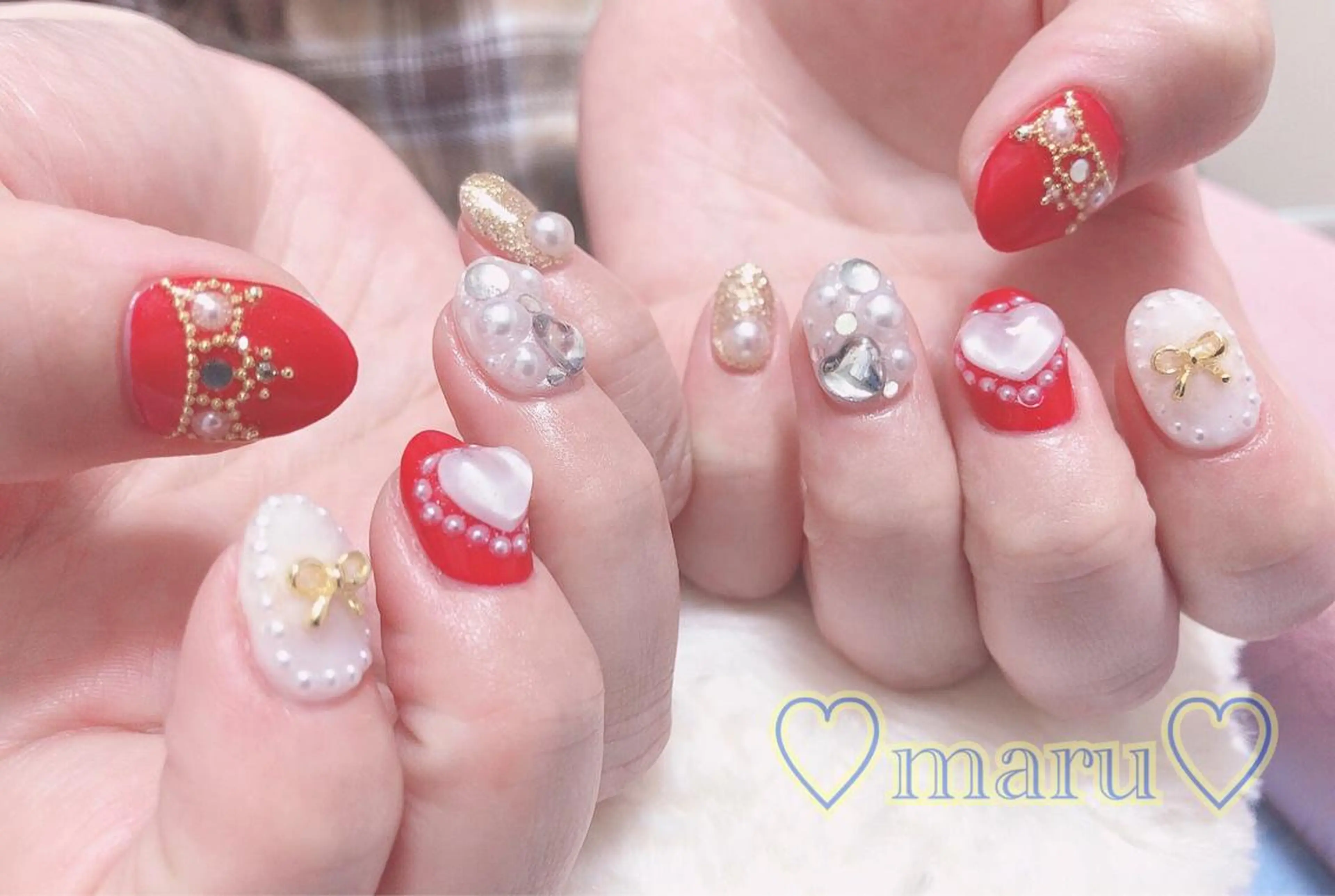 ネイル ハンドネイル フットネイル まるみ ♡のネイルデザイン