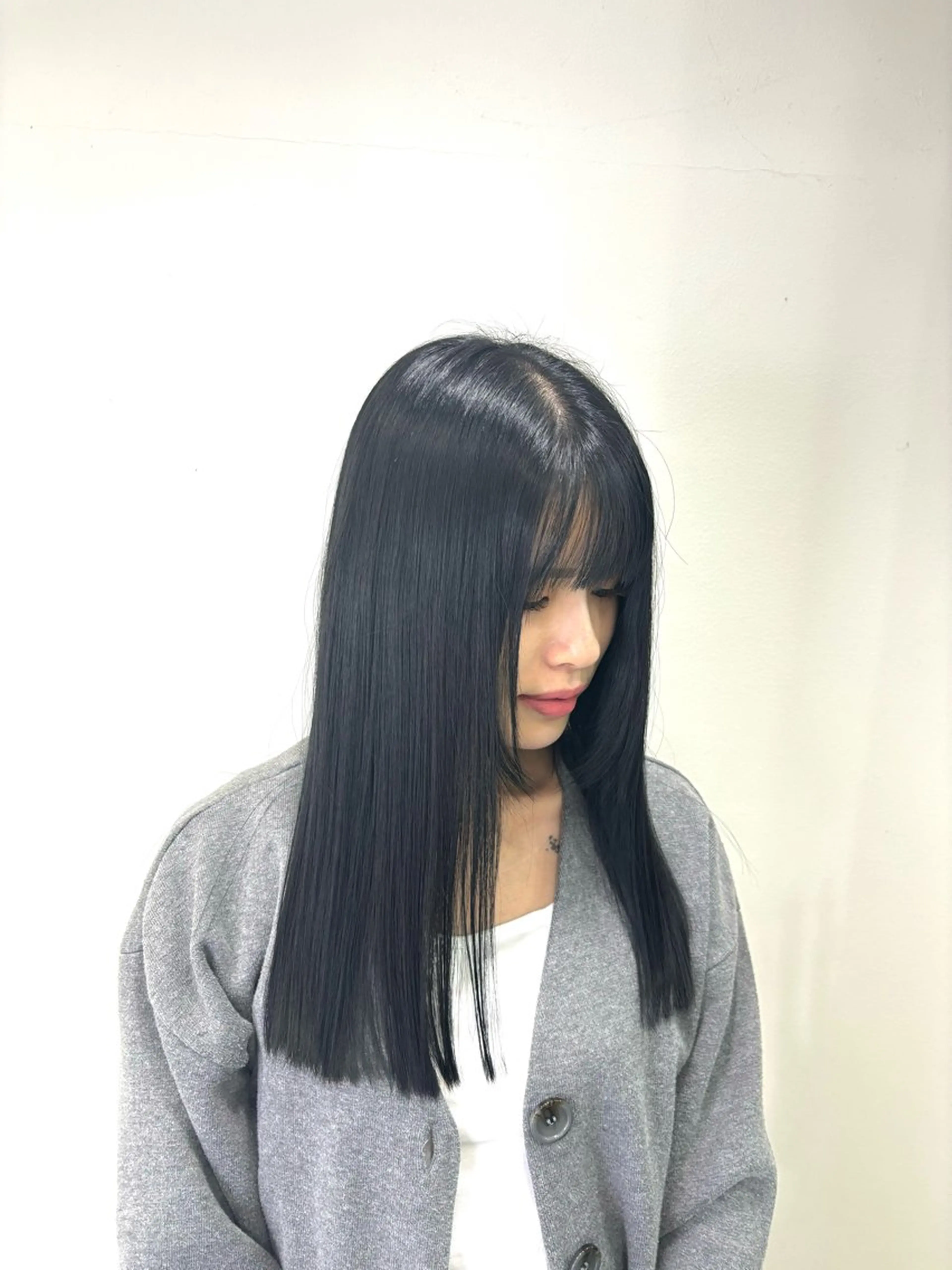 ロング カラー ヘアカラー トリートメント 韓国風カラー/ 縮毛矯正/まい🪐‪のヘアスタイル