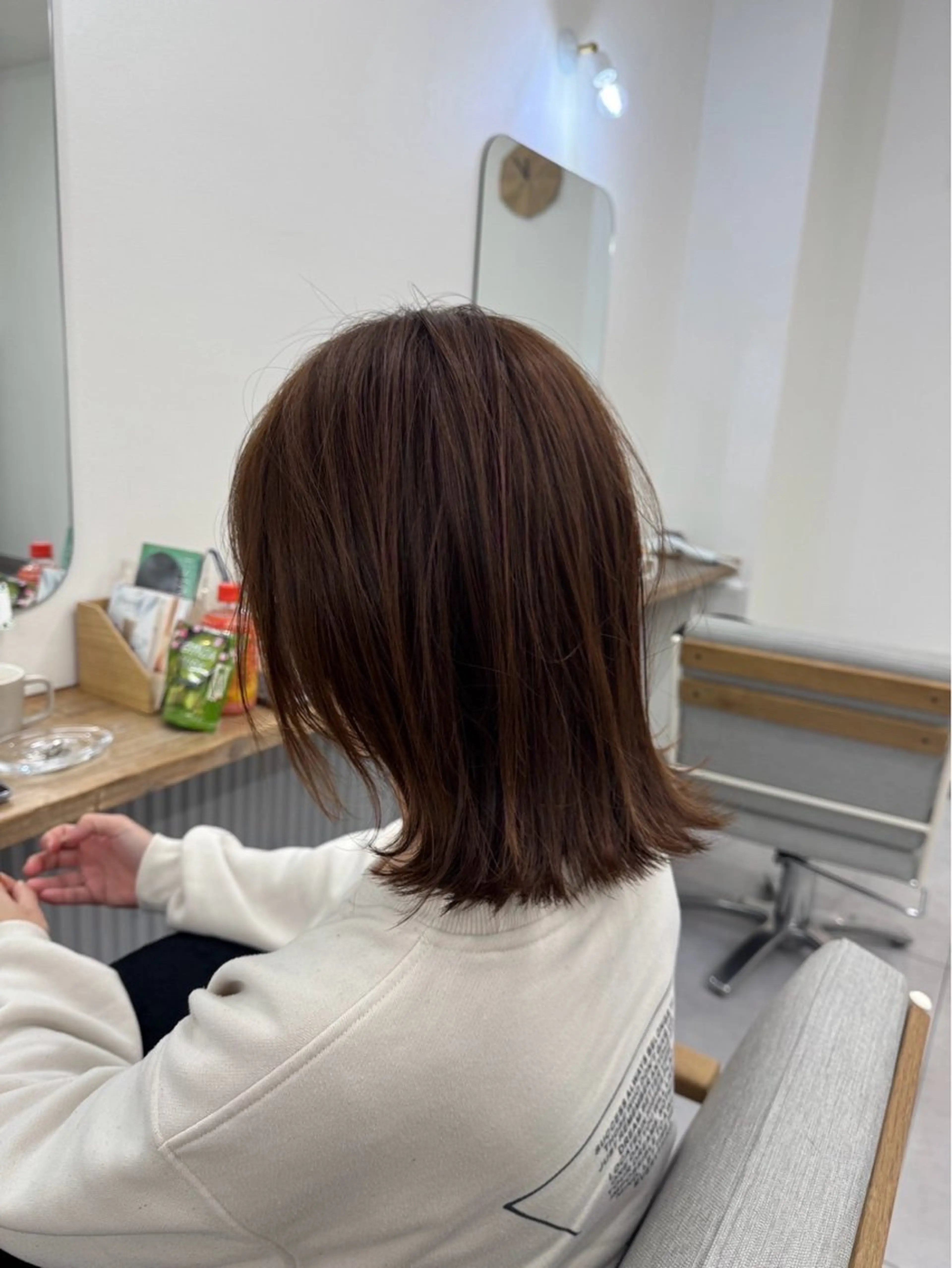 ミディアム カラー カット ヘアカラー Era MINAMIのヘアスタイル