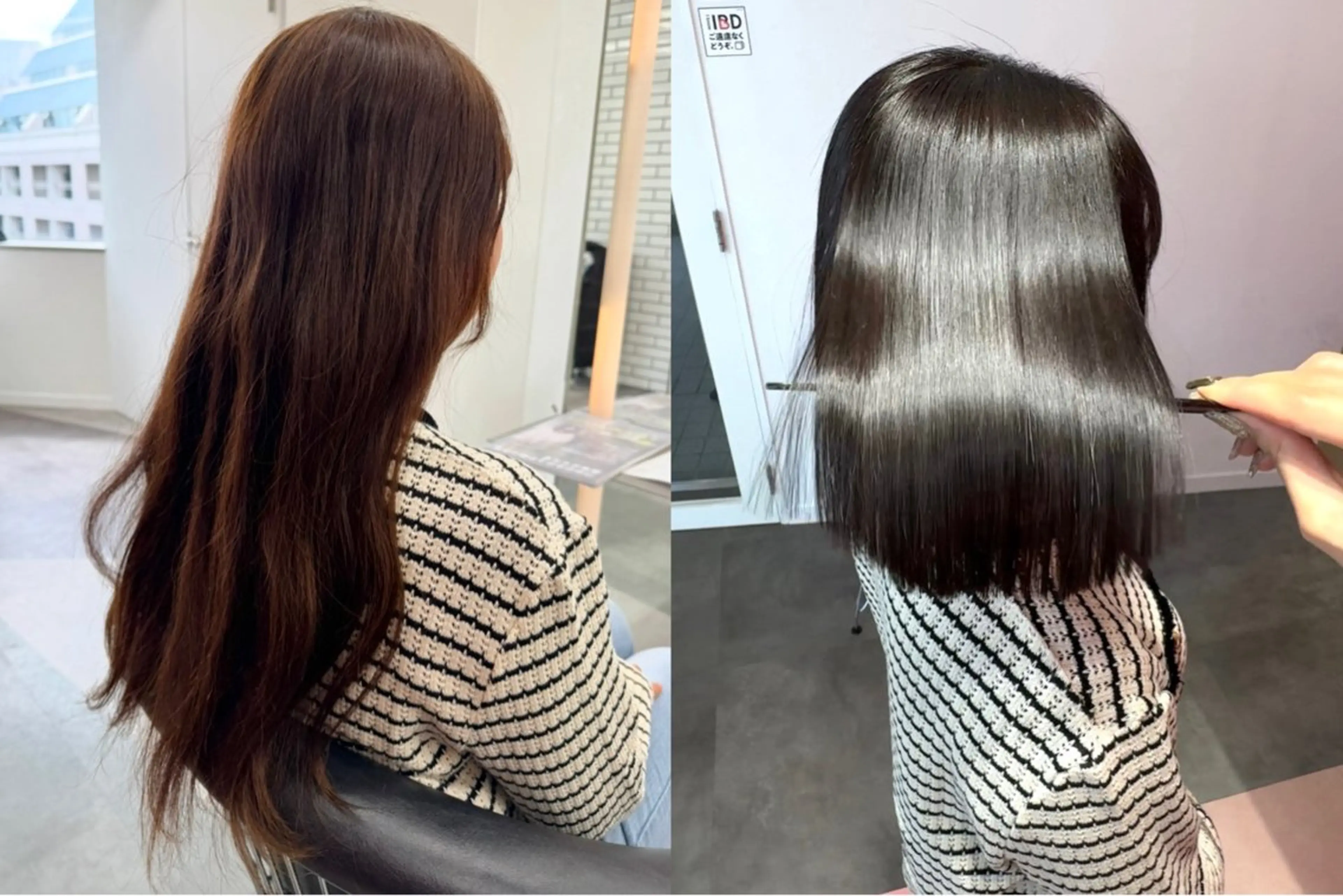 ショート カット 縮毛矯正 トリートメント 莉乃/縮毛矯正/髪質 改善/艶カラーのヘアスタイル