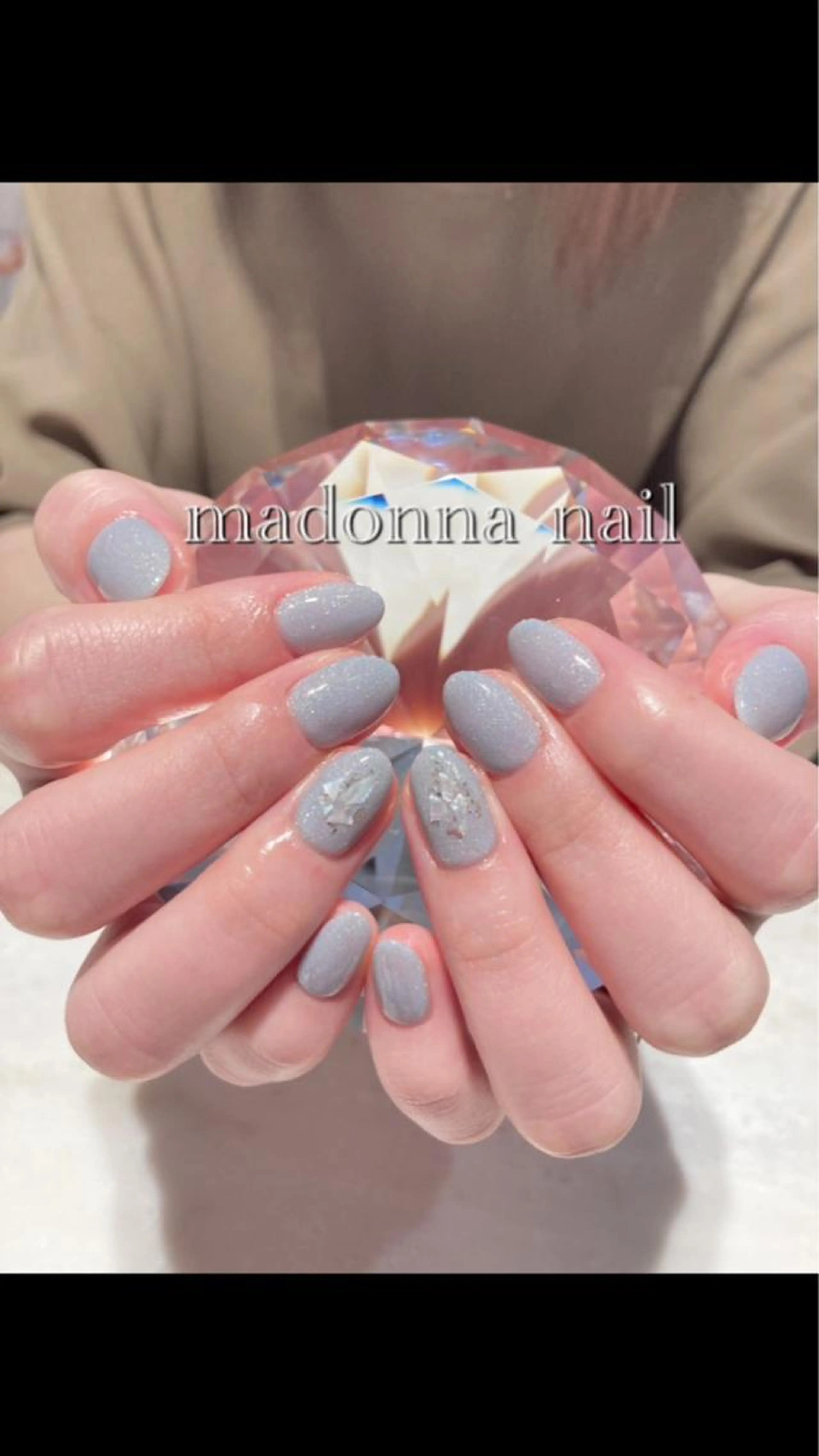 ハンドネイル【ワンカラー】アート2本付き（オフなし）の写真