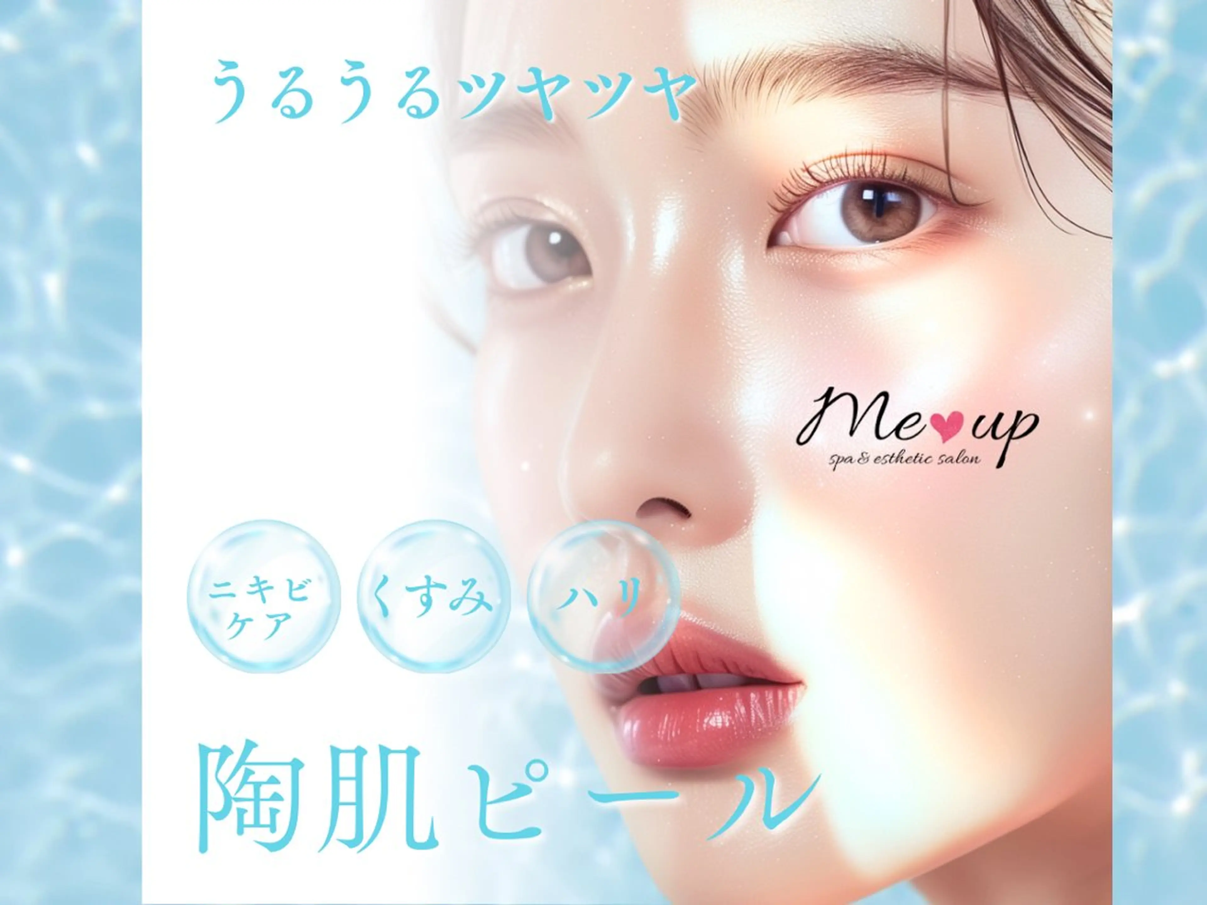 新メニュー🩵陶肌ピール✨第5世代ピーリングで艶肌への写真