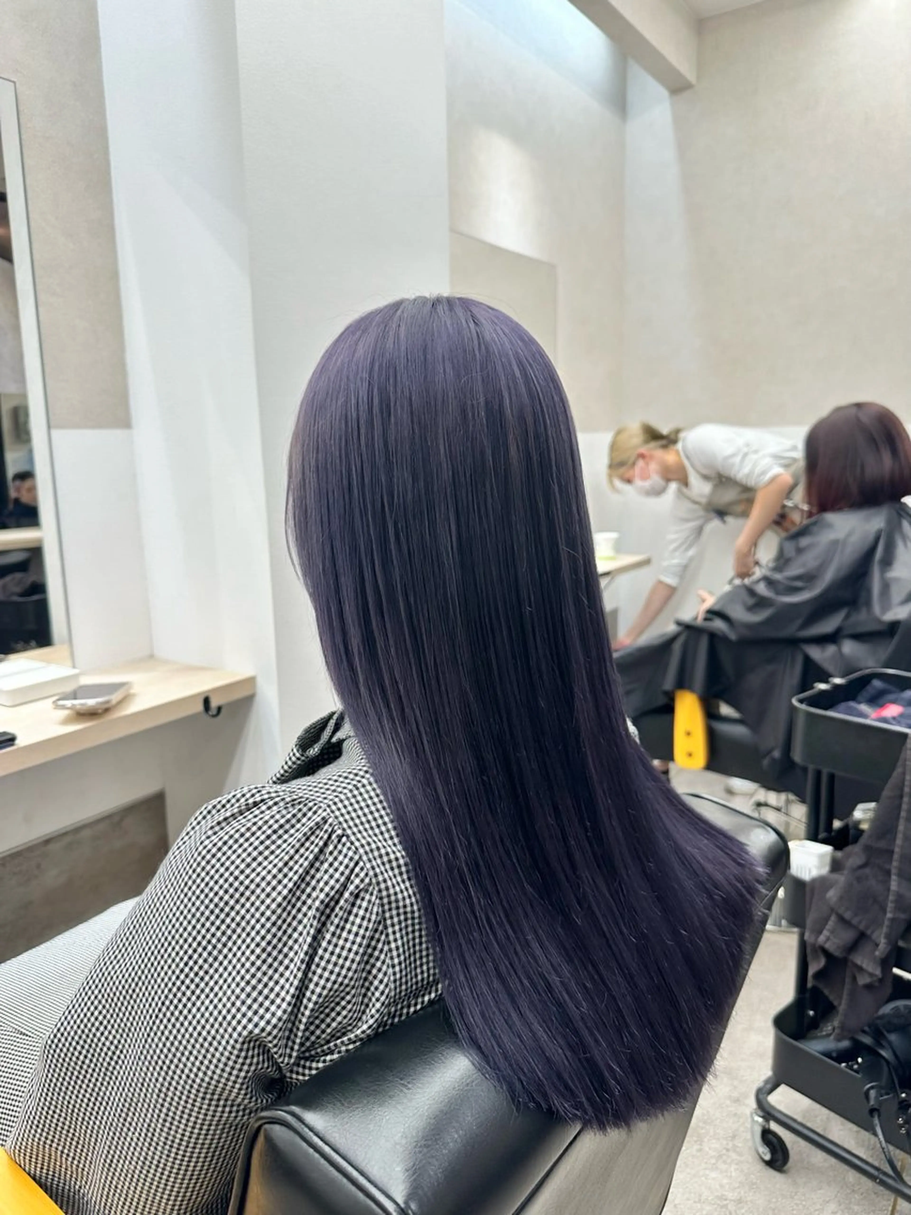 ロング パープルカラー 福岡美容師 SOUTAのヘアスタイル