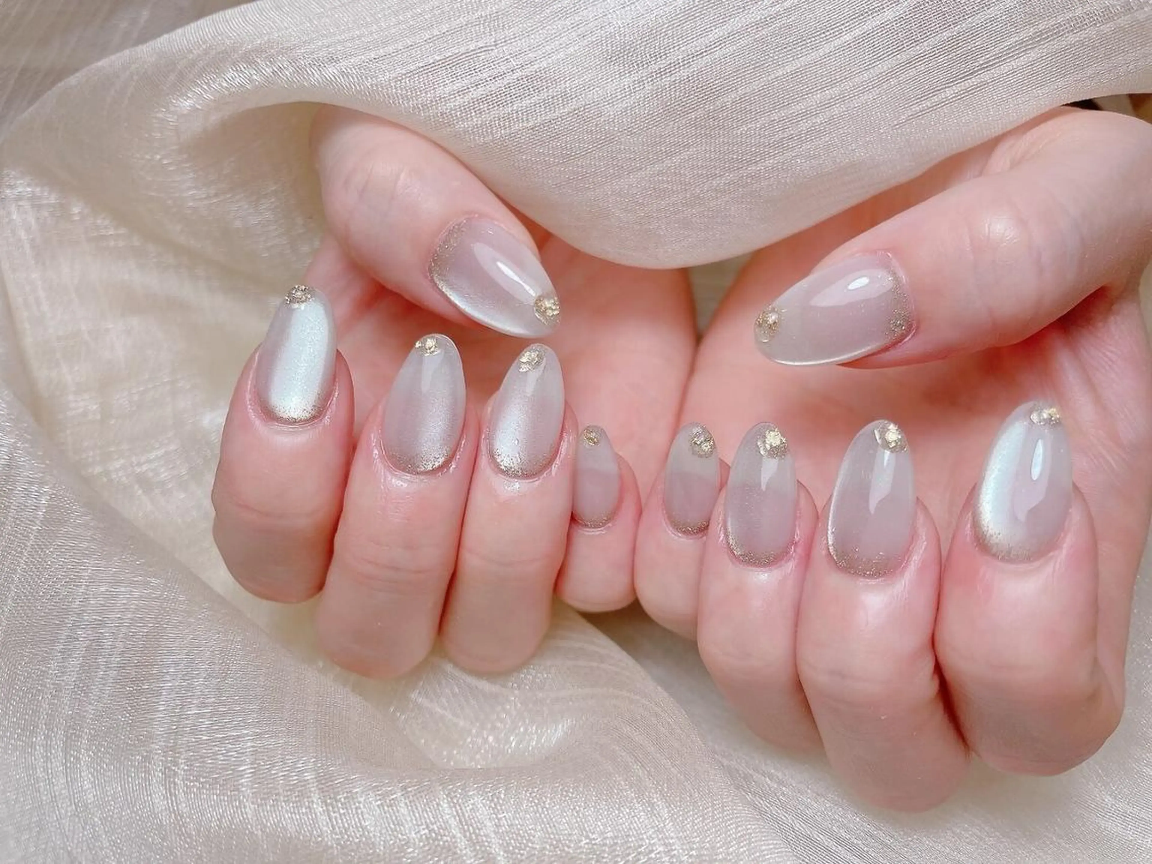 ネイル ハンドネイル 星みこと 長さ出し得意のネイルデザイン