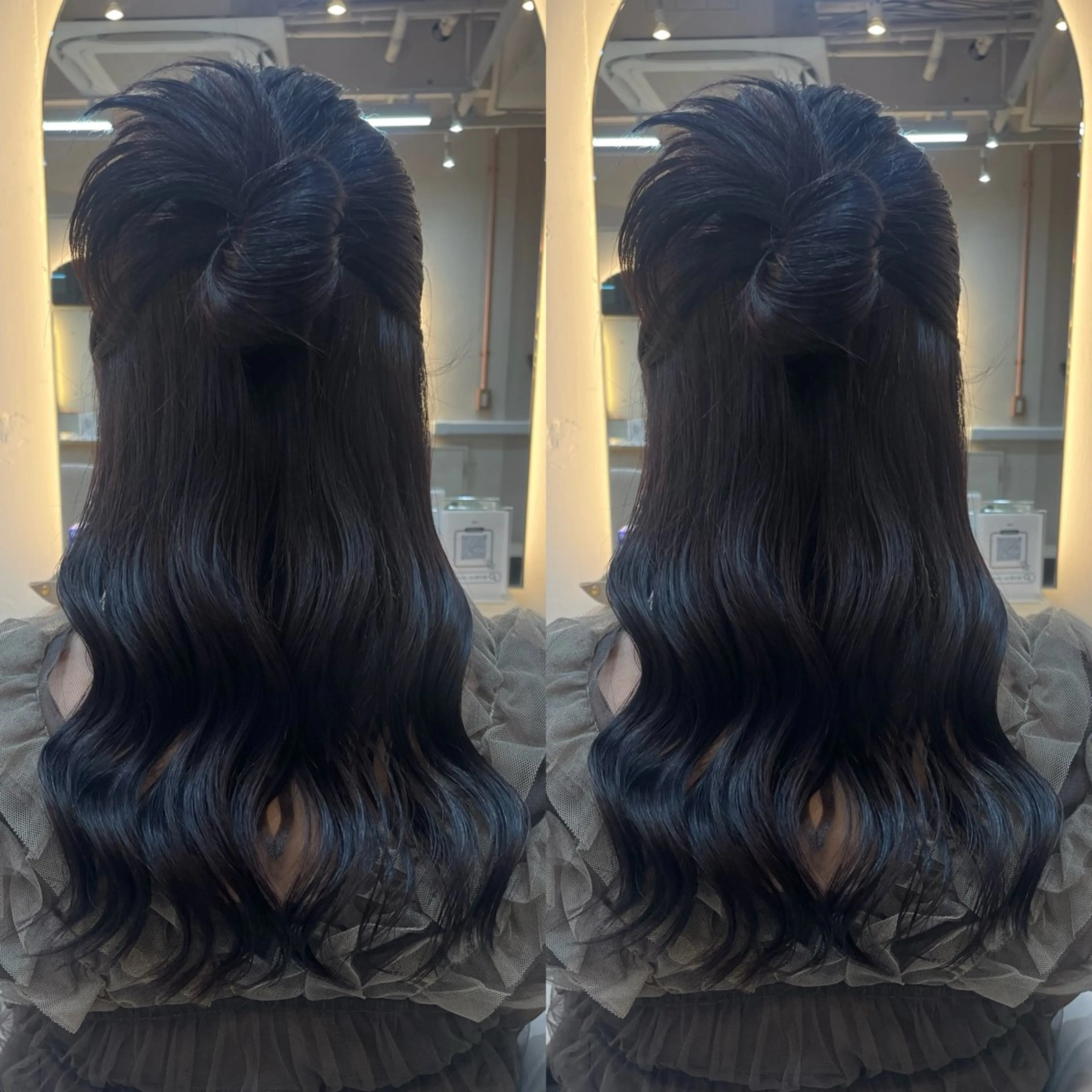 ロング カラー カット ヘアカラー トリートメント ヘアセット ブリーチ無しダブル カラー🦕まどかのヘアスタイル