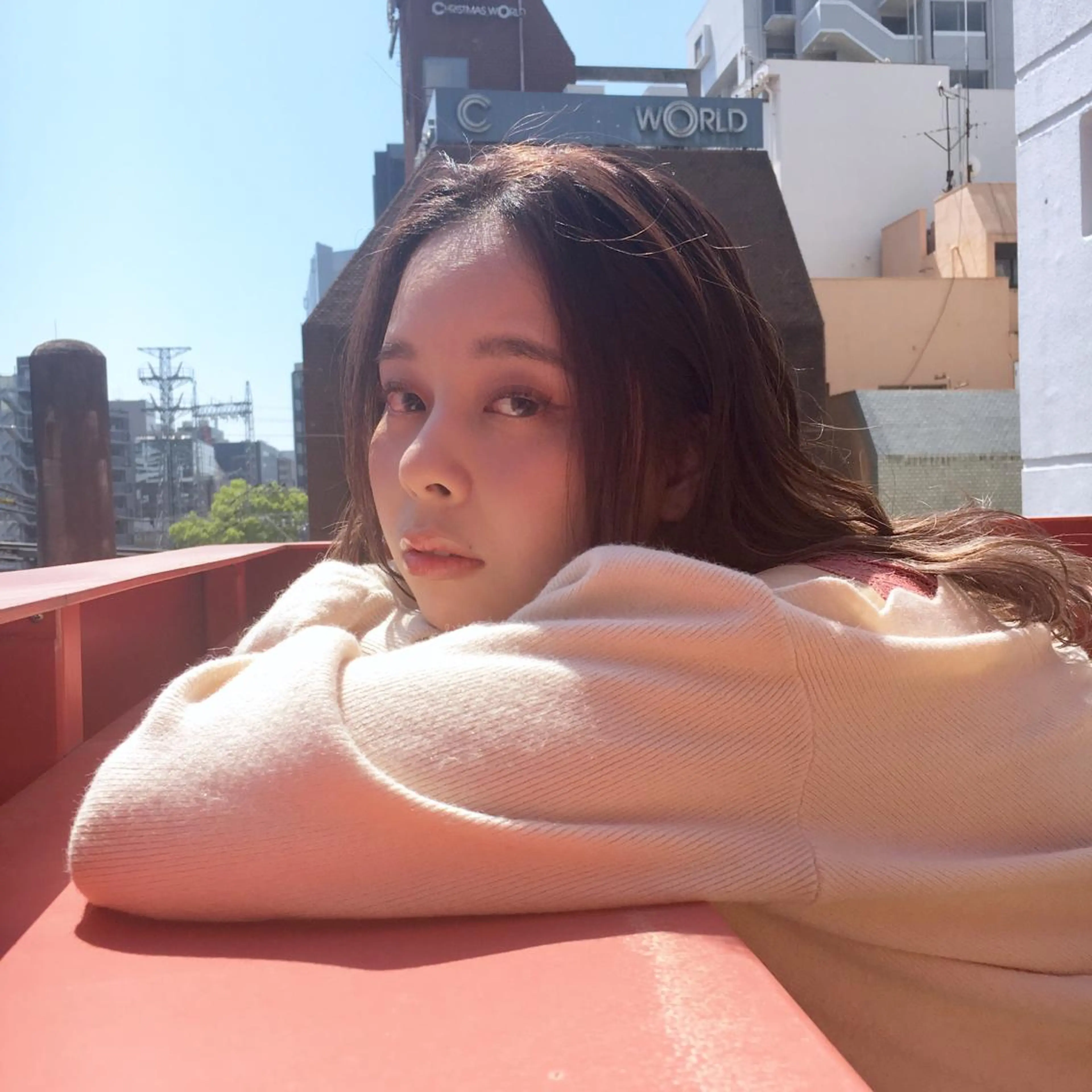 セミロング カラー アディクシーカラー トリートメント 上川 美幸のヘアスタイル