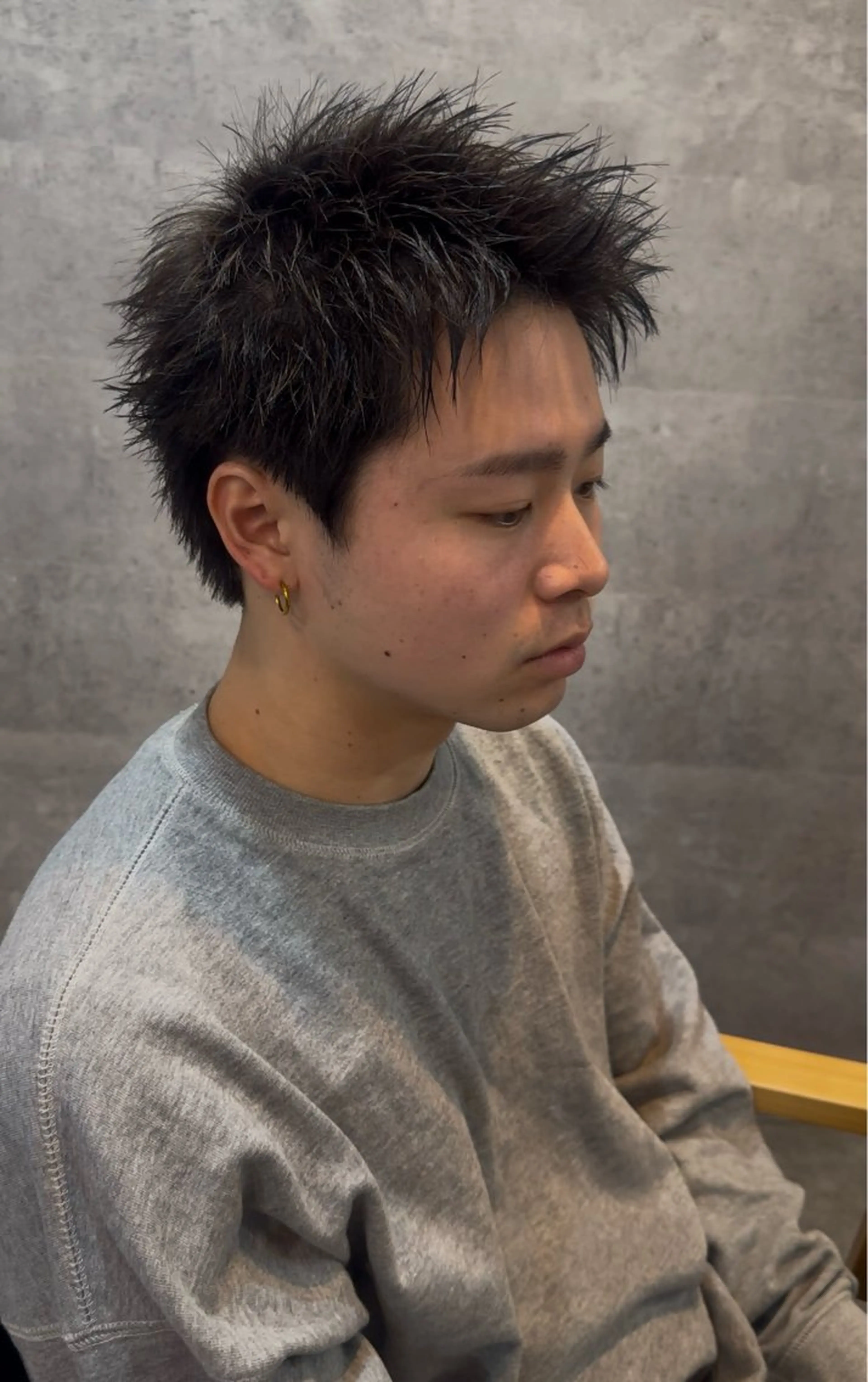 メンズ スパイキーショート Bleachi 大宮West所属・鈴木拓也 メンズカットのヘアスタイル