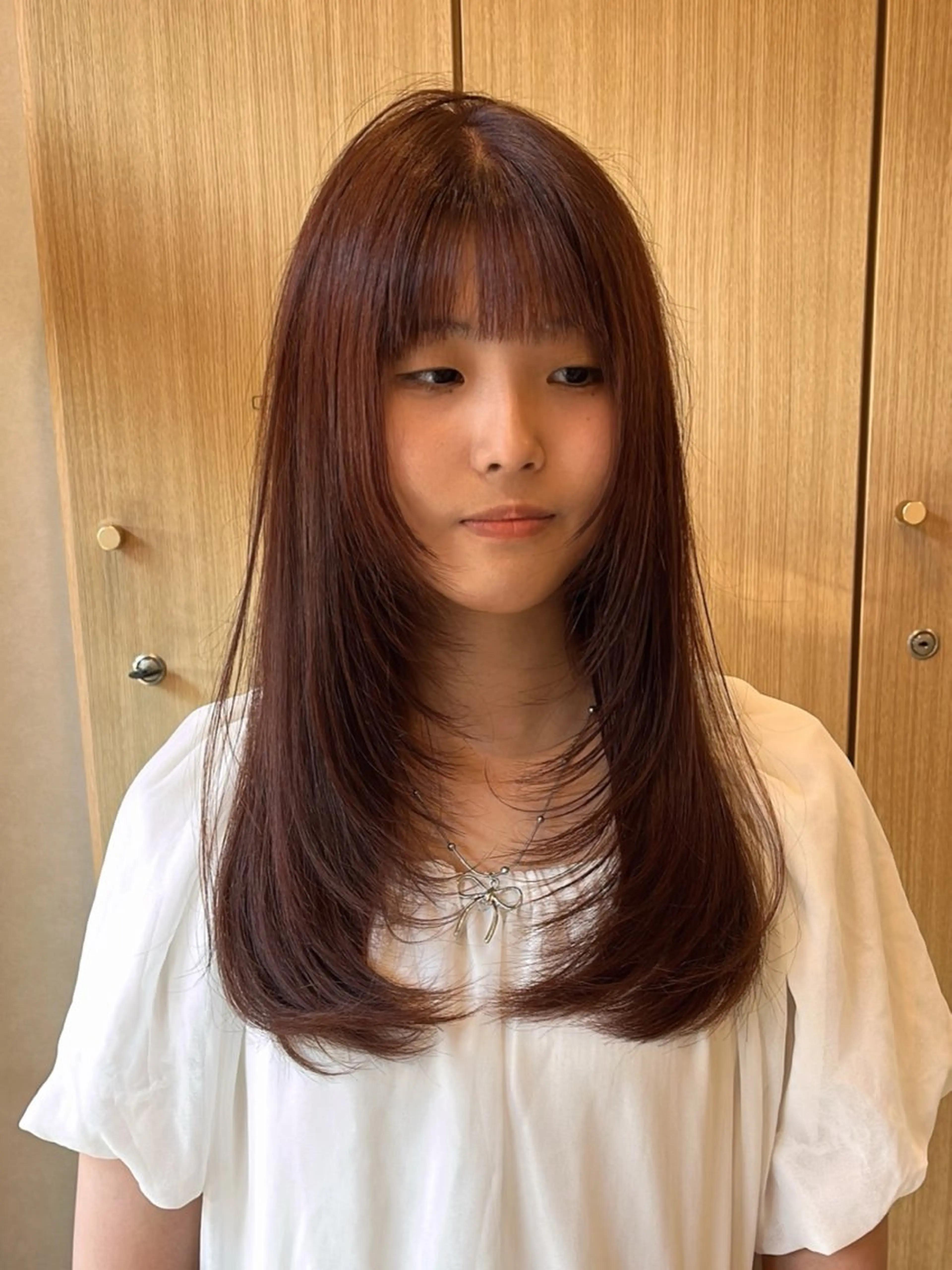 ロング レイヤーカット カット トリートメント Ring  by Moremuu所属・issy/ハイライト ハイトーン／レイヤーのヘアスタイル