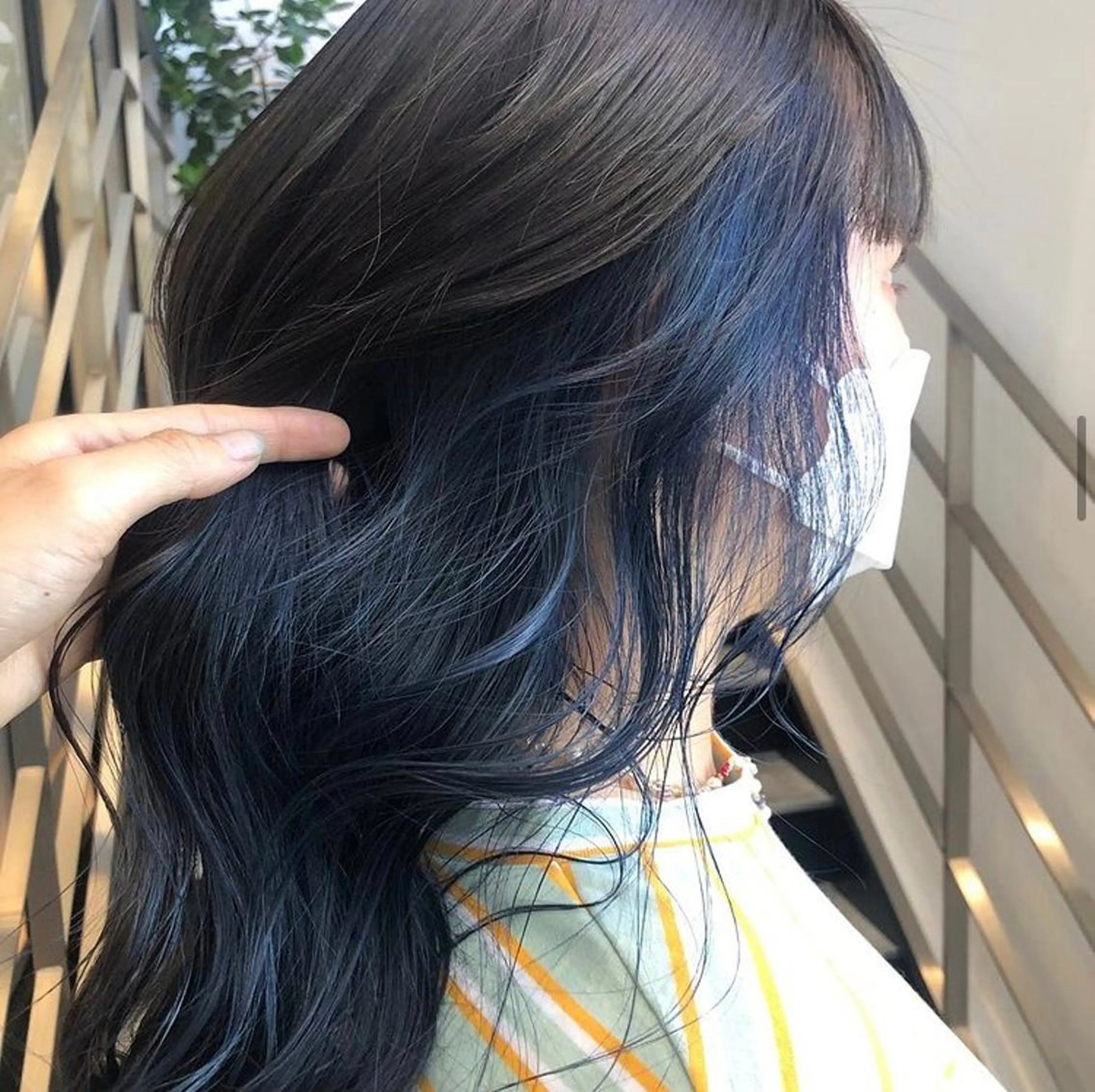 ロング カラー パーマ ヘアアレンジ メンズ キッズ 子どものヘアアレンジ メンズインナーカラー メンズ韓国風 黒髪 ブルーカラー ヘアカラー GOTODAY SHAiRE SALON (原宿本店)所属・stylist 🎀 kanaのその他イメージ