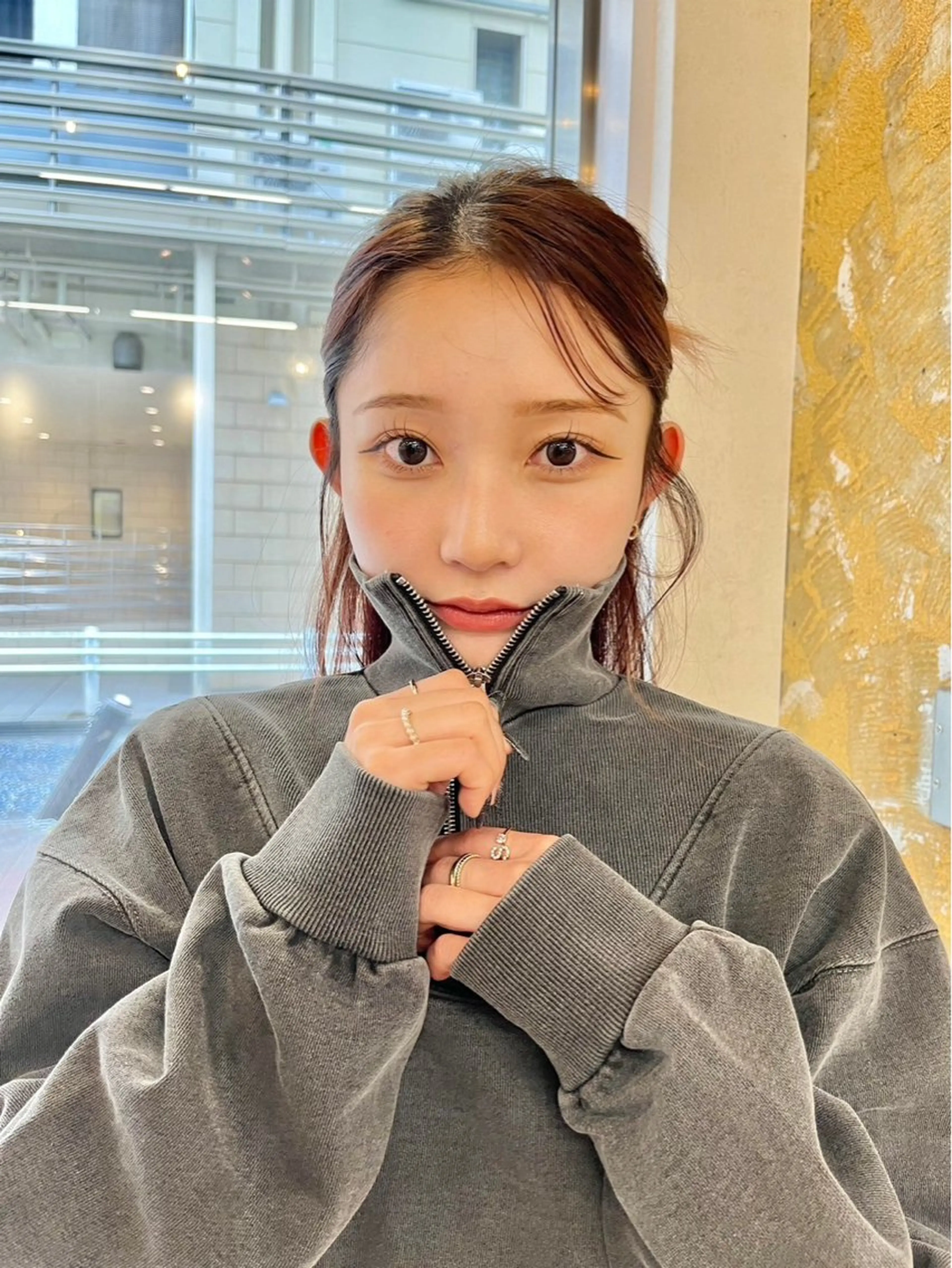 セミロング 艶カラー🌟 kanonのヘアスタイル