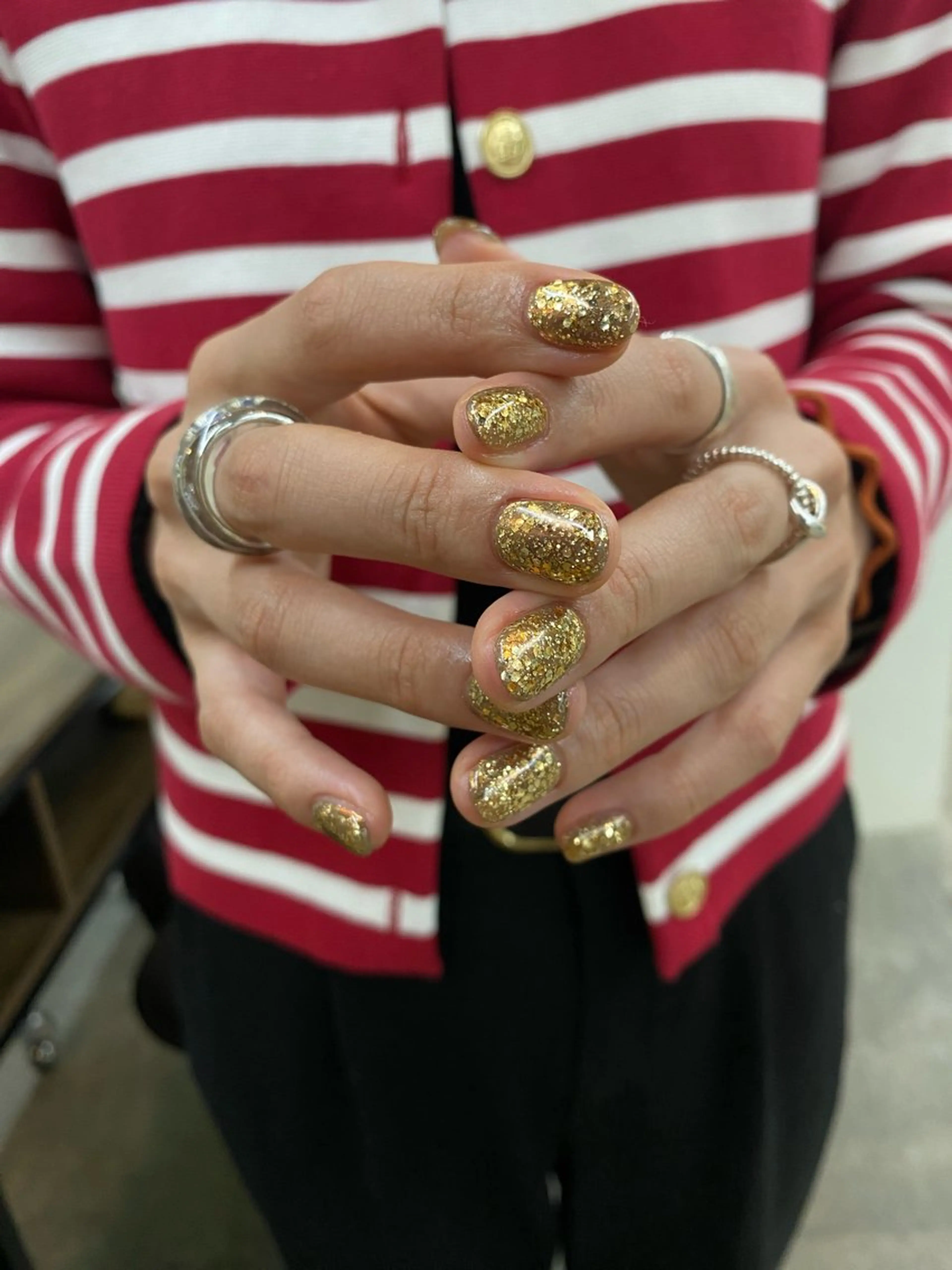 ネイル ラメ(グリッター) ハンドネイル nable.所属・栗林 実莉のネイルデザイン