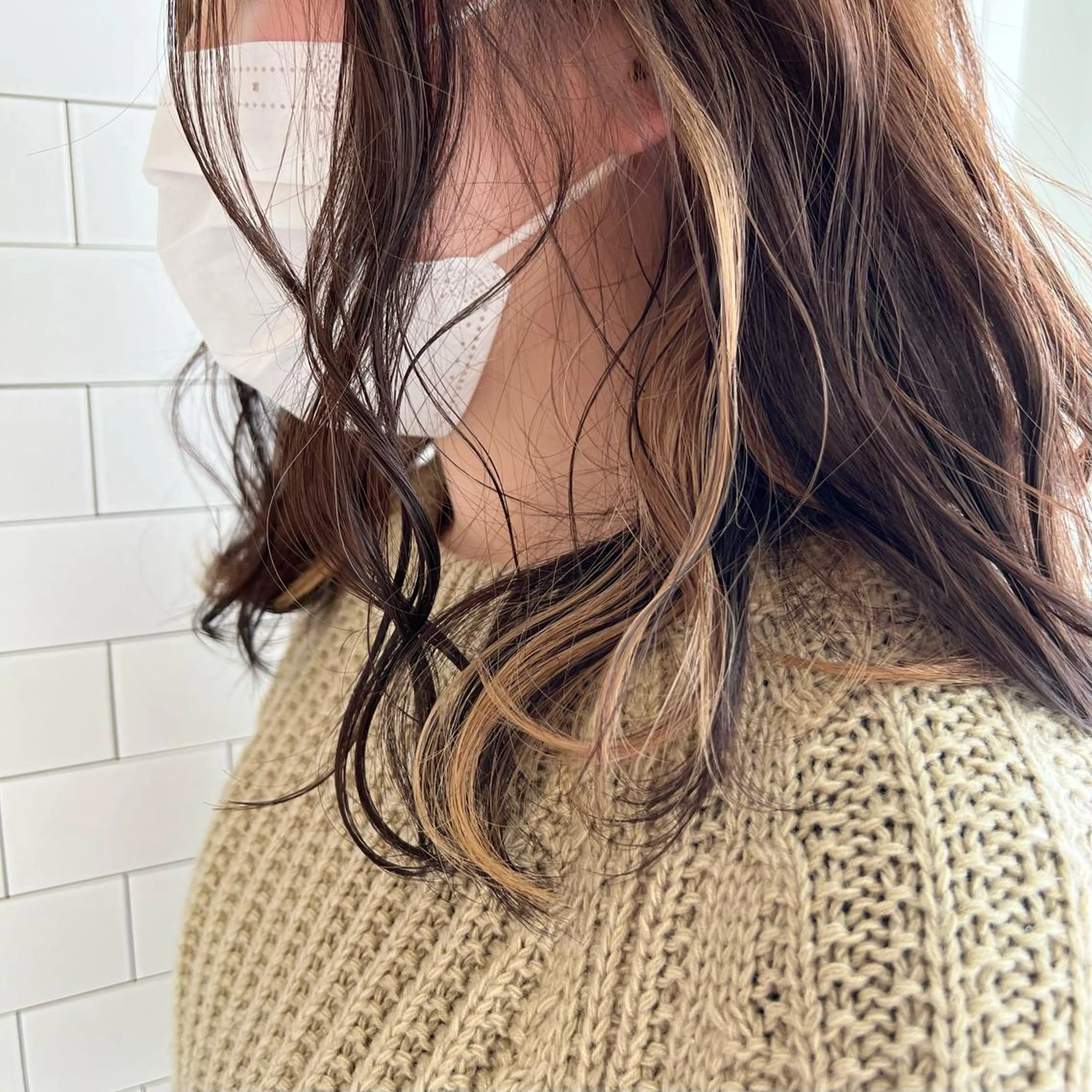 セミロング カラー ぱつボブ/ ショート/YUKIのヘアスタイル