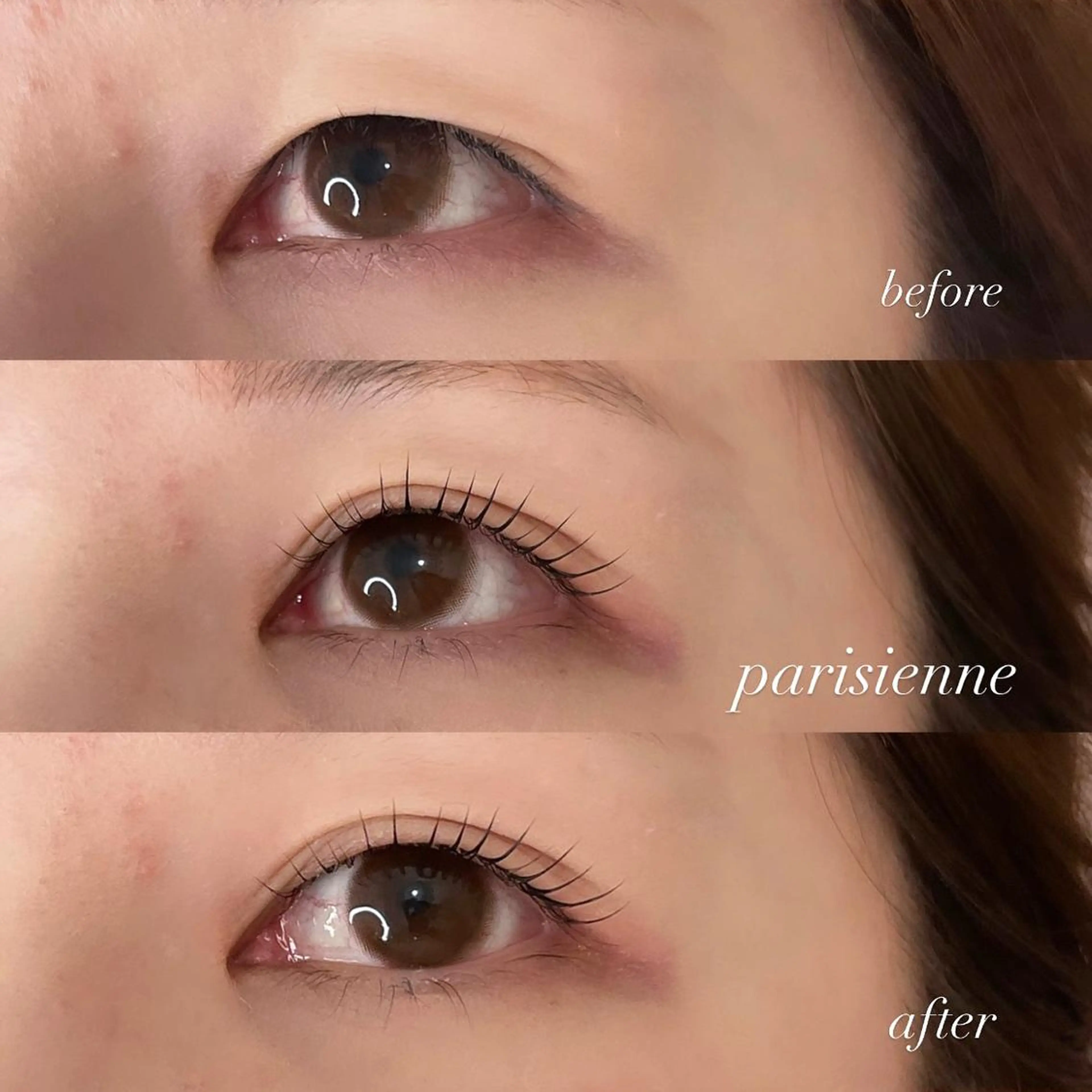 マツエク・マツパ パリジェンヌラッシュリフト io HARUのマツエク・マツパデザイン