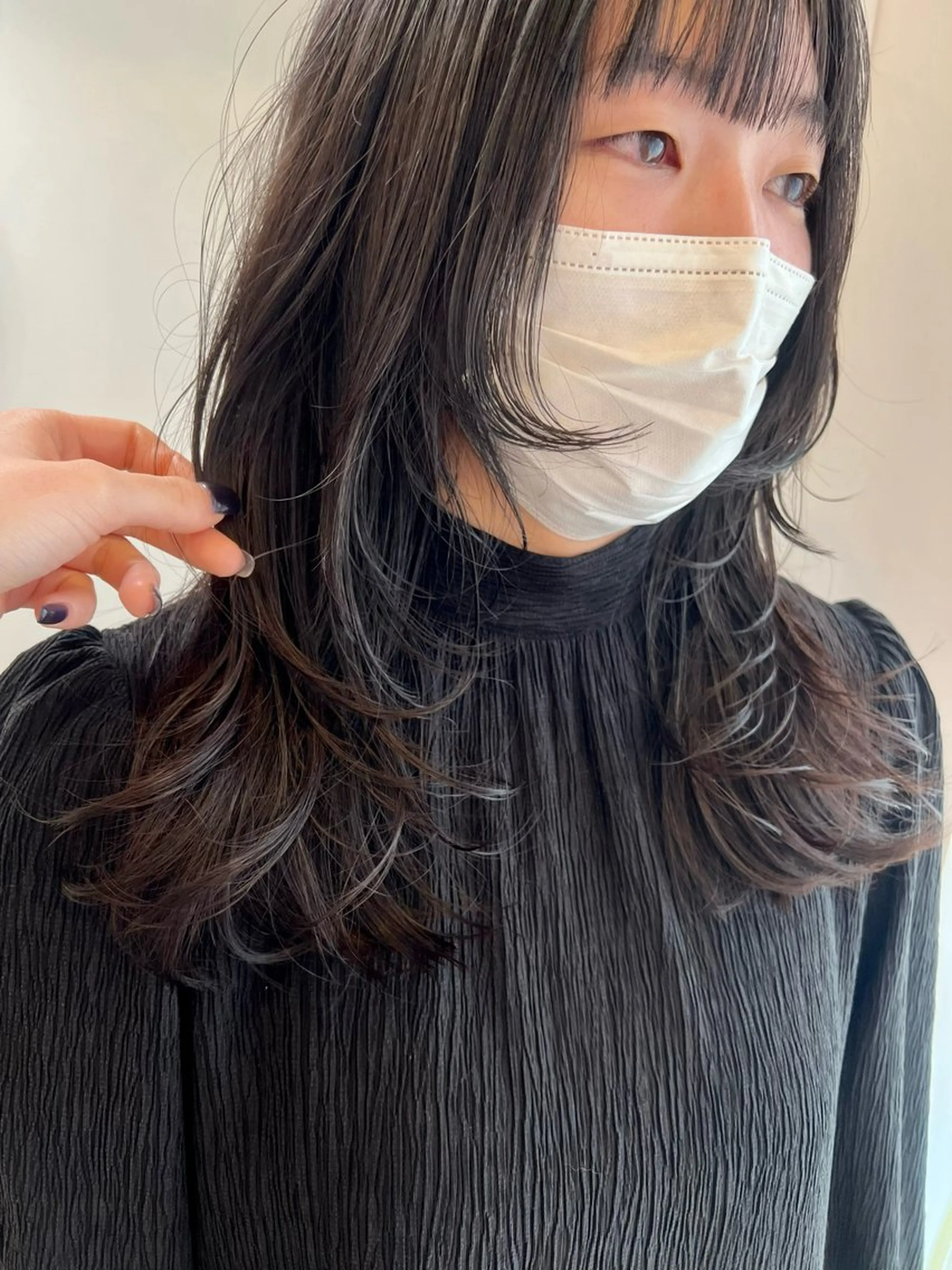ロング カット トリートメント 長田 唯のヘアスタイル