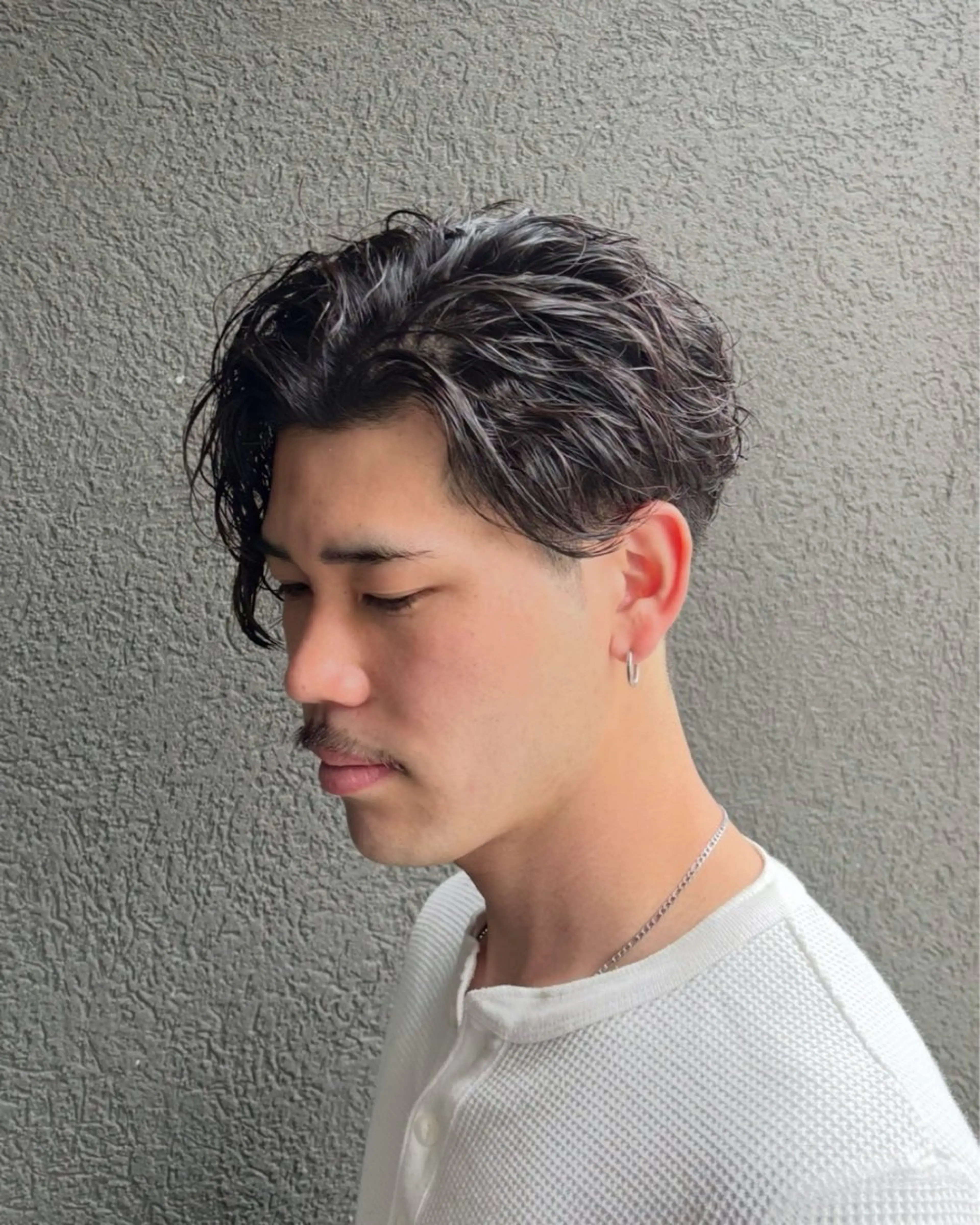 ショート パーマ メンズ センターパート メンズパーマ SPA&CARE YASUMURA所属・【YASUMURA】 髙井　透馬のヘアスタイル