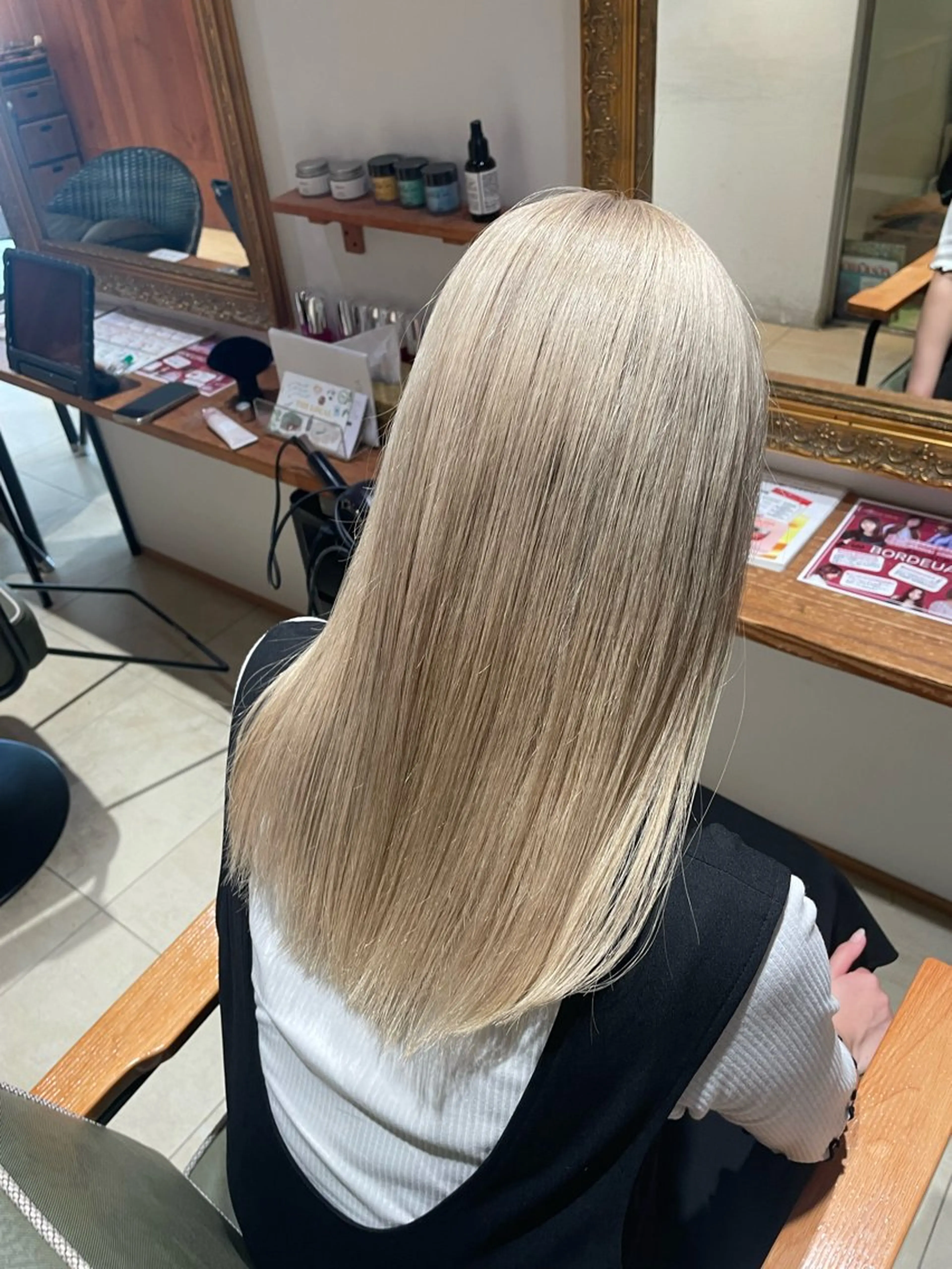 ロング カット ヘアカラー トリートメント ひたち野うしく 古田　捷人のヘアスタイル