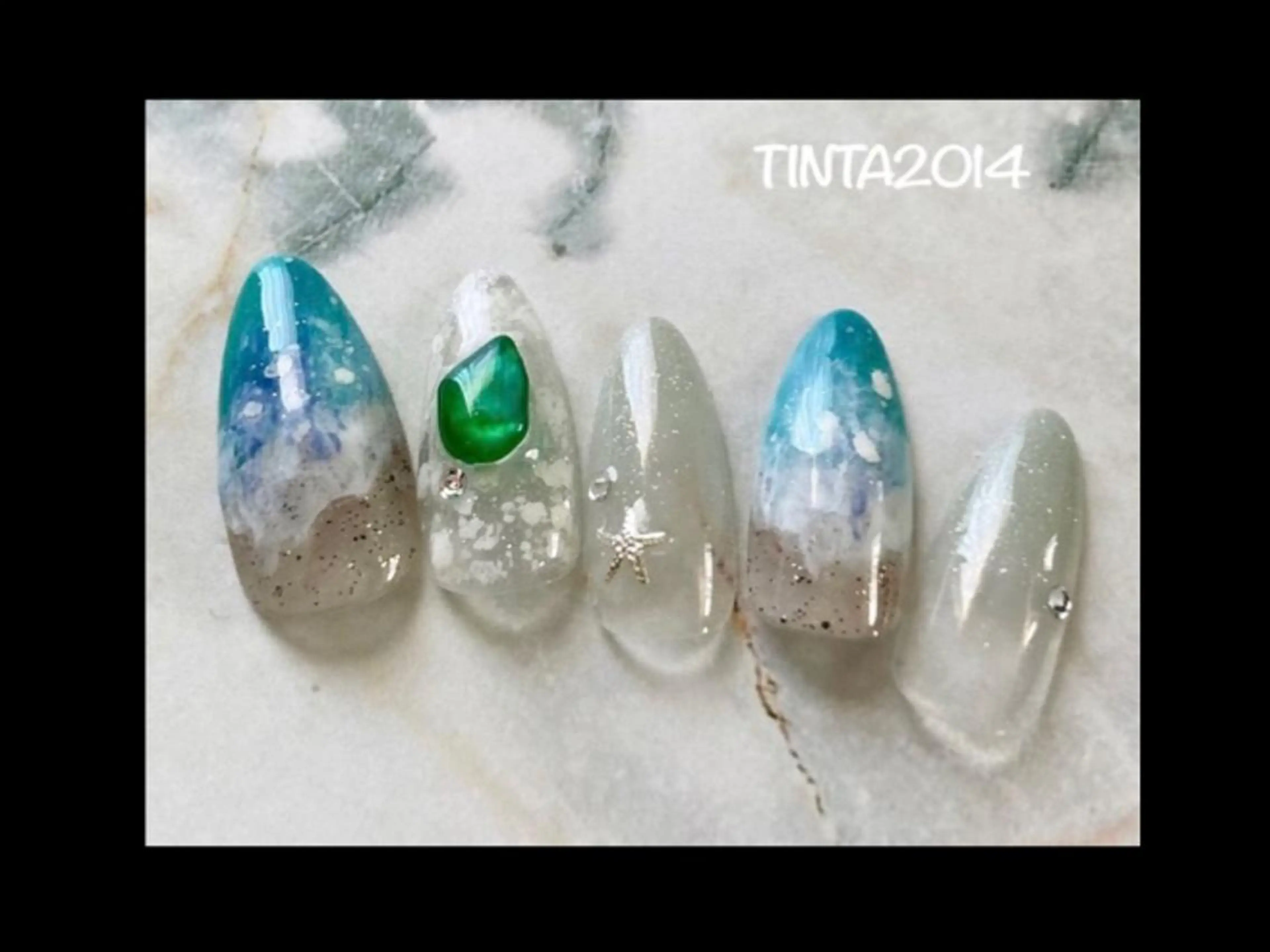 ネイル 夏ネイル ネイルサロン ティンタ所属・馬場 典子のネイルデザイン