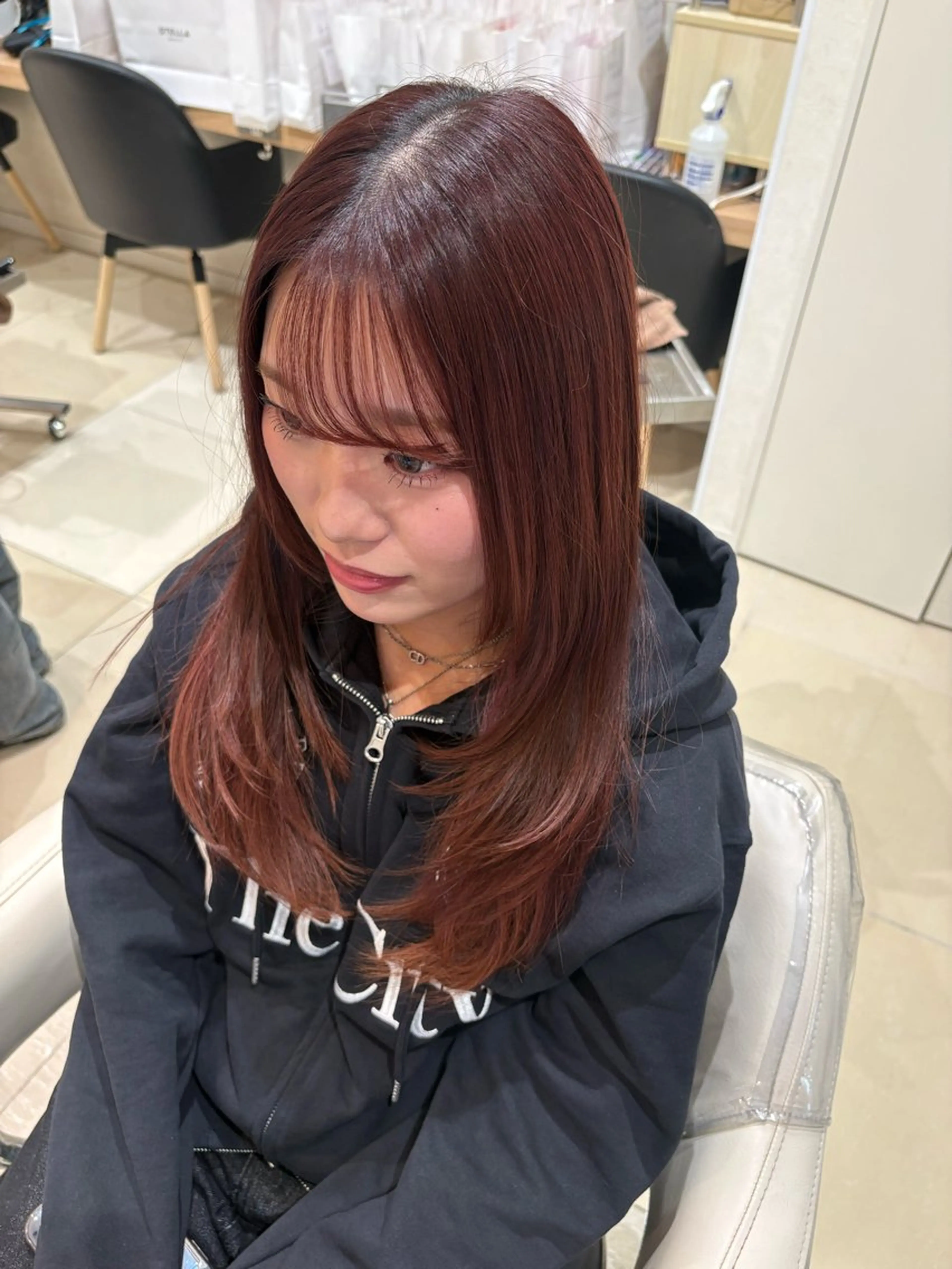 セミロング トリートメント 艶カラー/縮毛矯正/ 特殊パーマ/haruのヘアスタイル