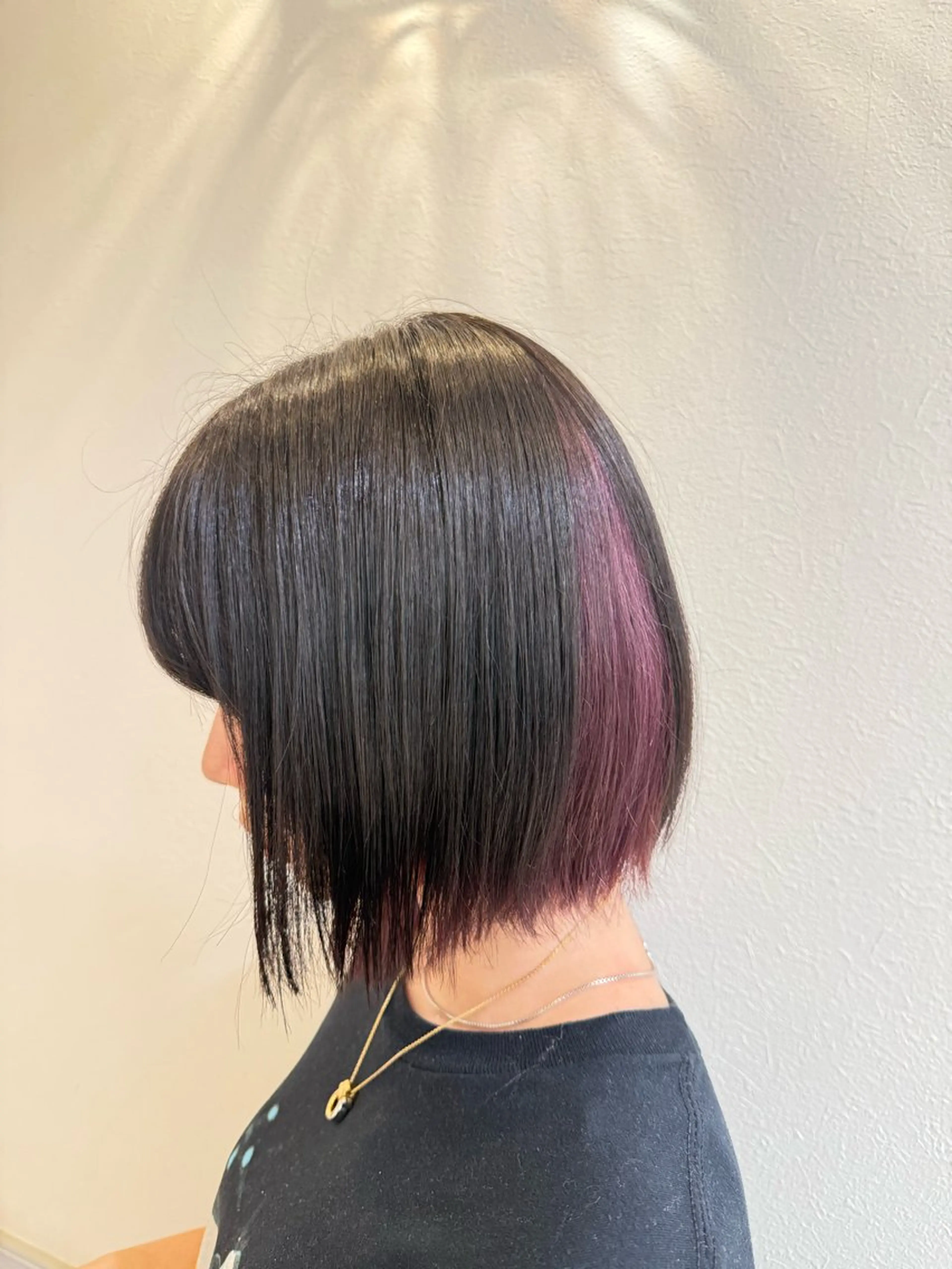 カラー ラベンダーカラー ラベンダーピンク ピンクカラー 水澤 七斗のヘアスタイル