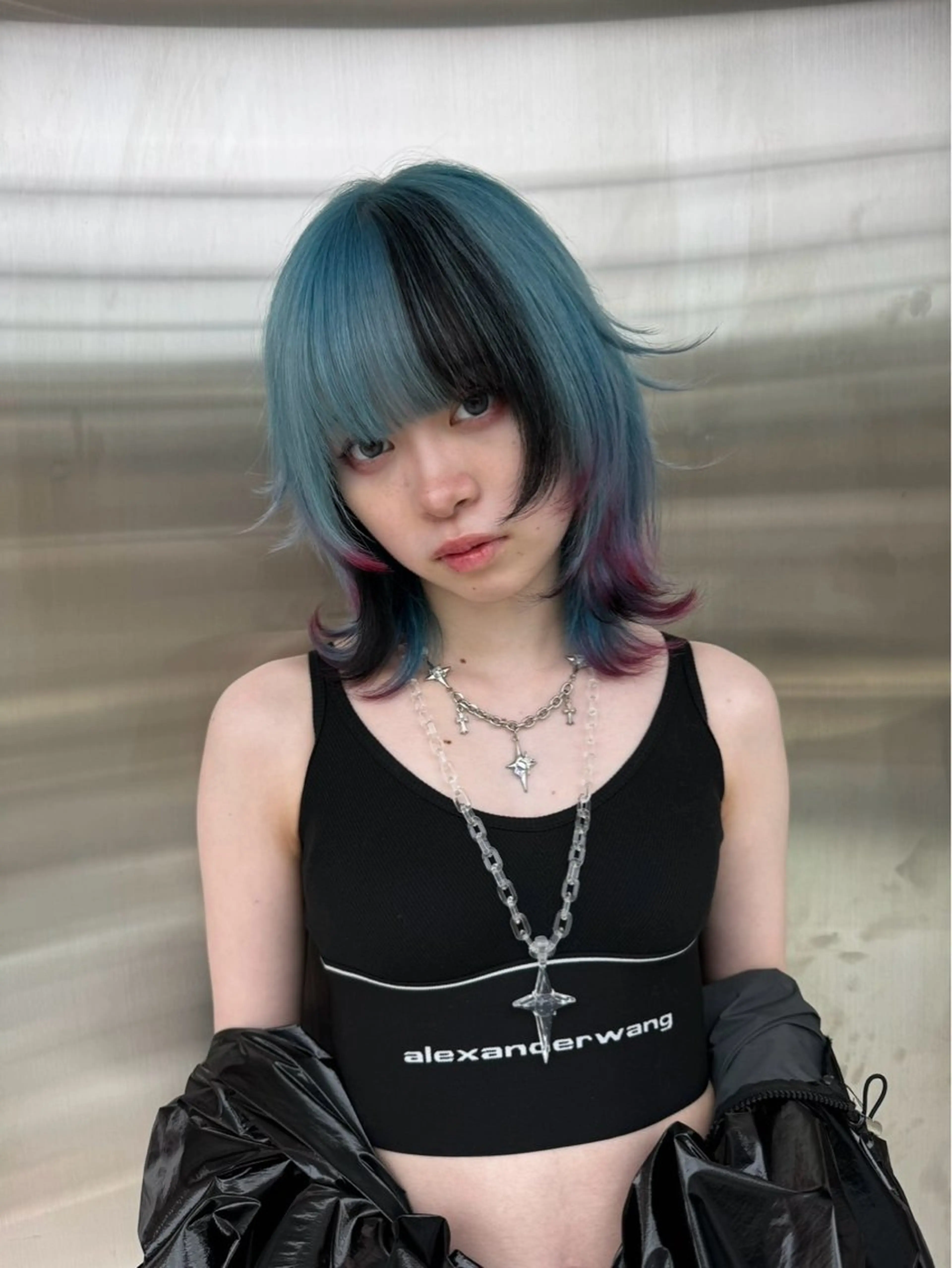 ミディアム カラー りょうへい/ 全頭ブリーチ/渋谷のヘアスタイル