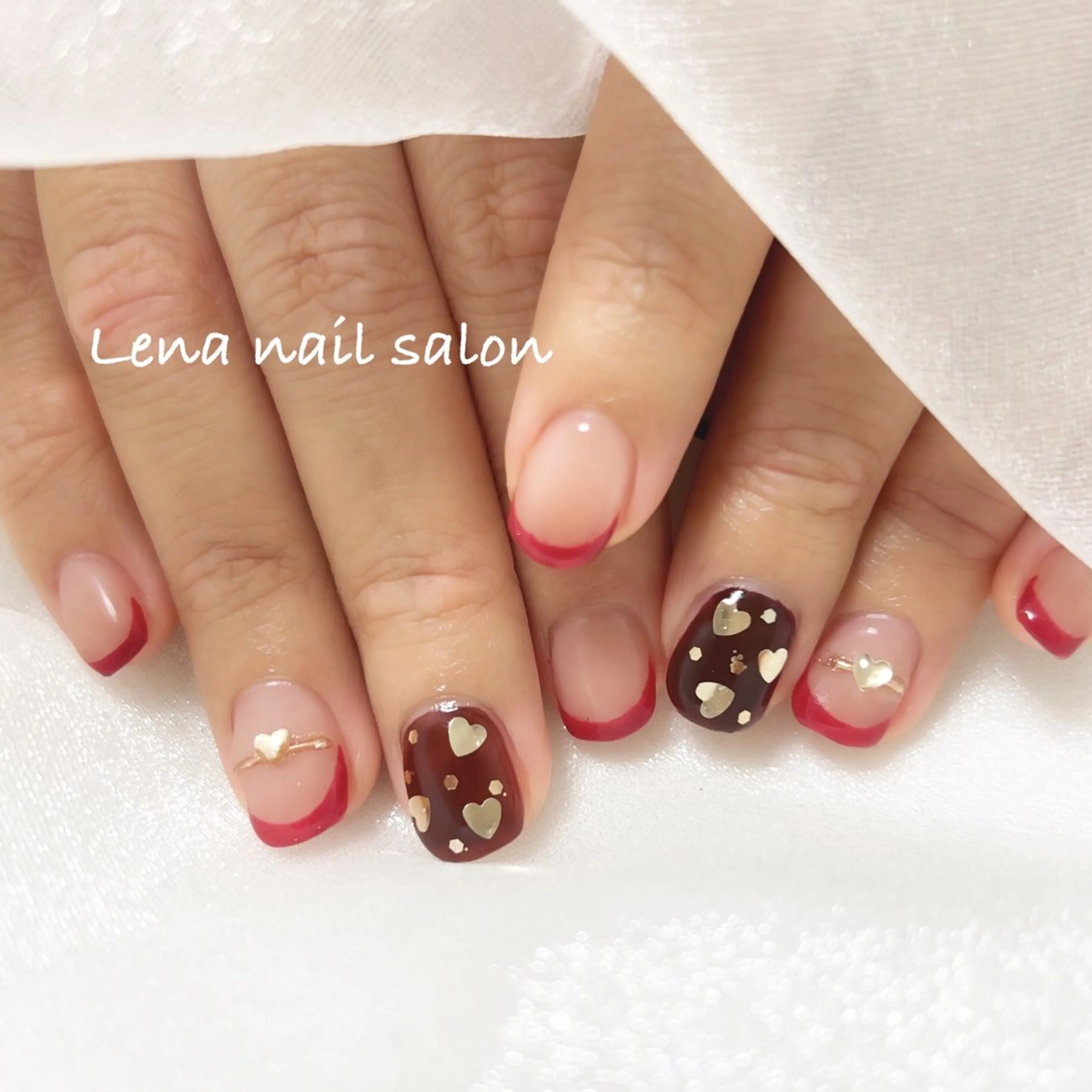 ネイル ジェルネイル パラジェル 自爪育成ネイルケア Lena  nailのネイルデザイン