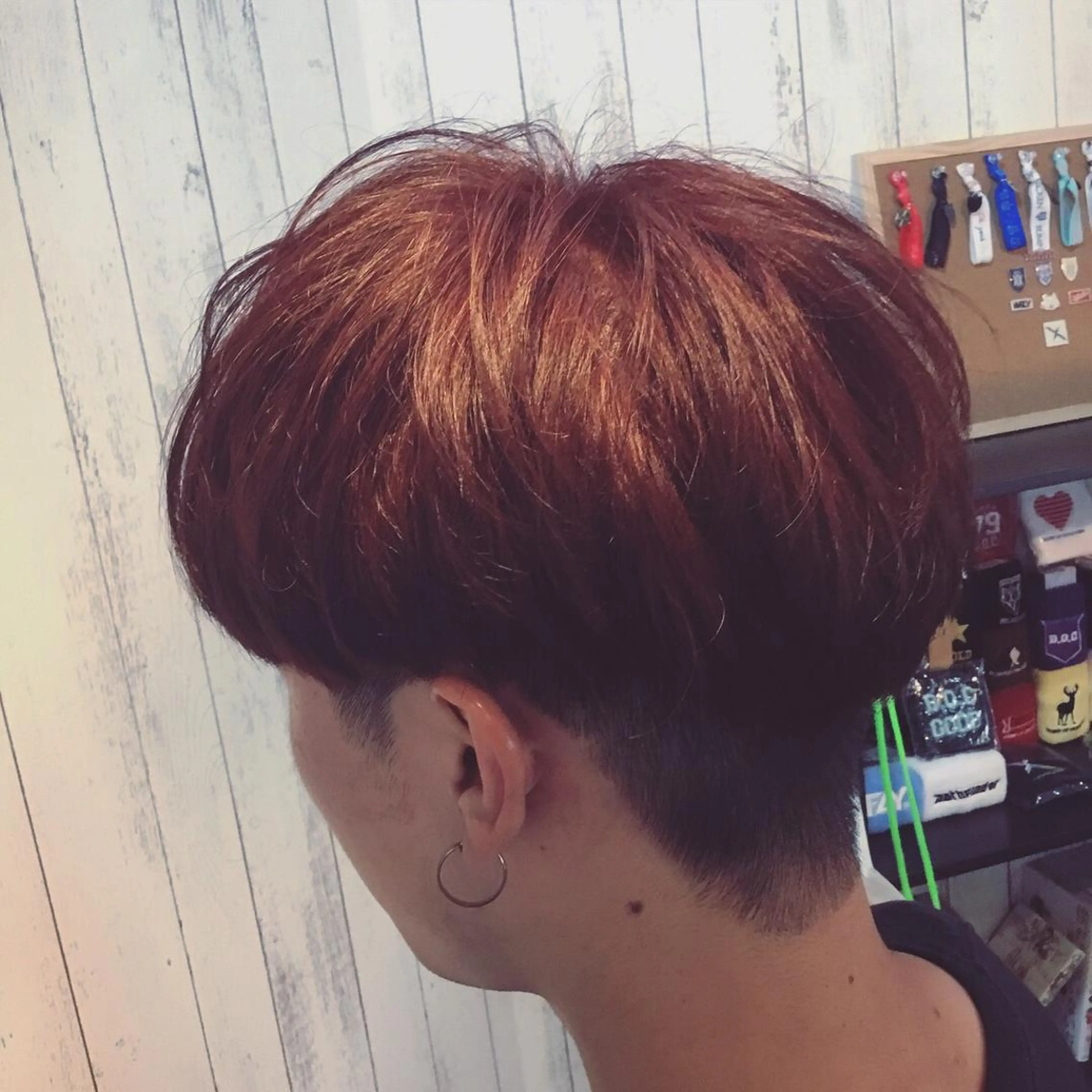 ショート カラー 金崎 新吾のヘアスタイル