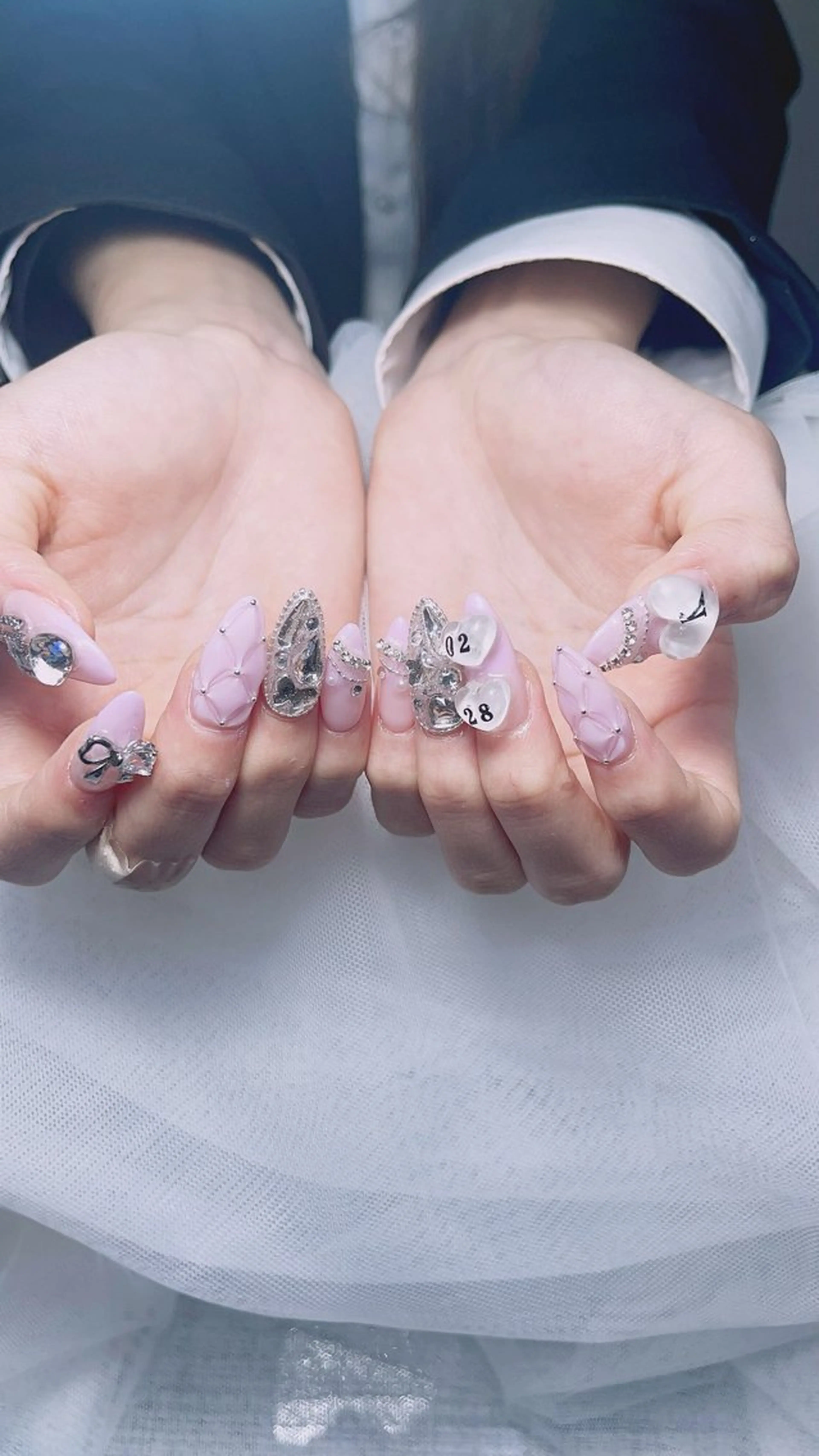 ネイル ハンドネイル 波 なみのネイルデザイン