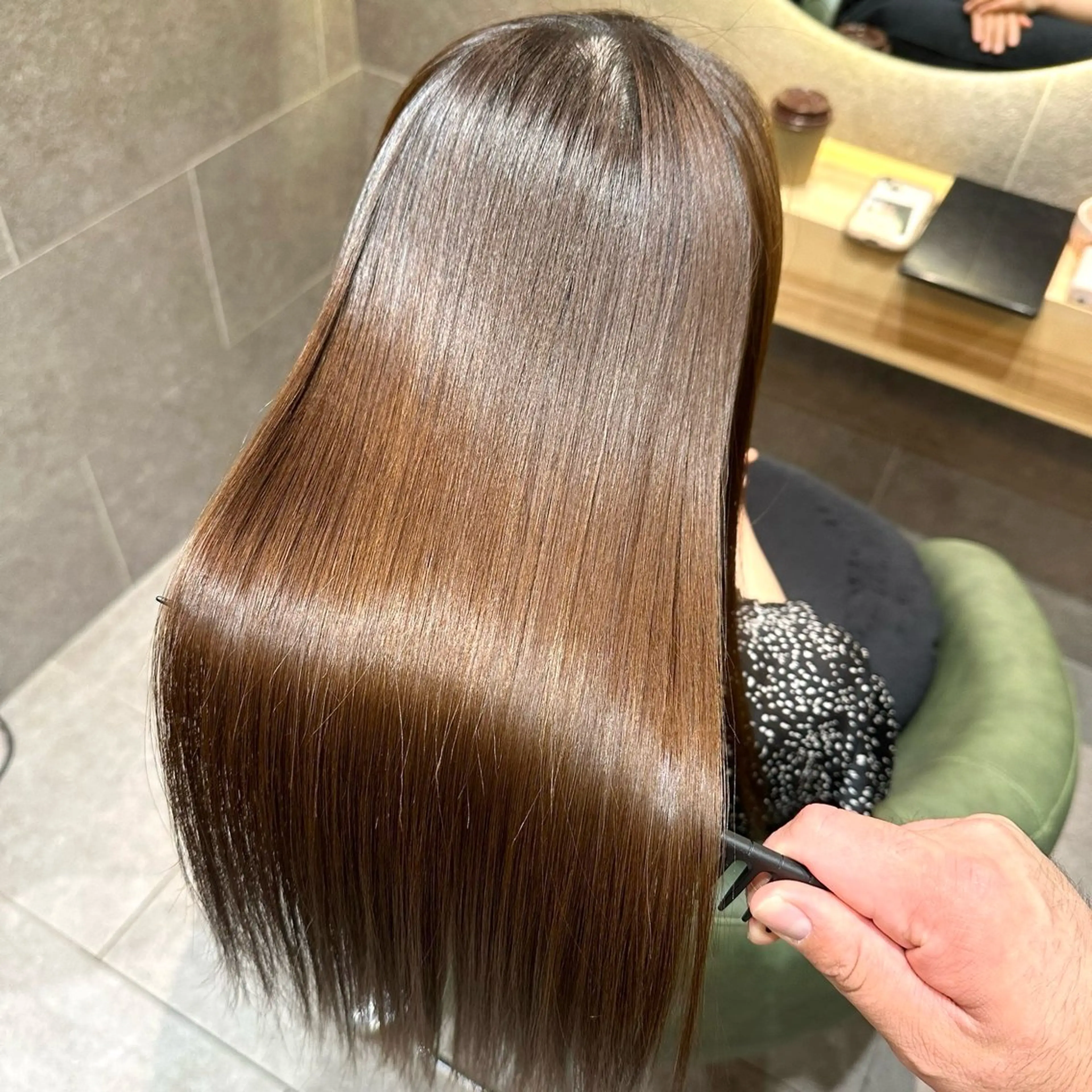 ロング カット 縮毛矯正 🫧縮毛矯正🫧 yuriのヘアスタイル