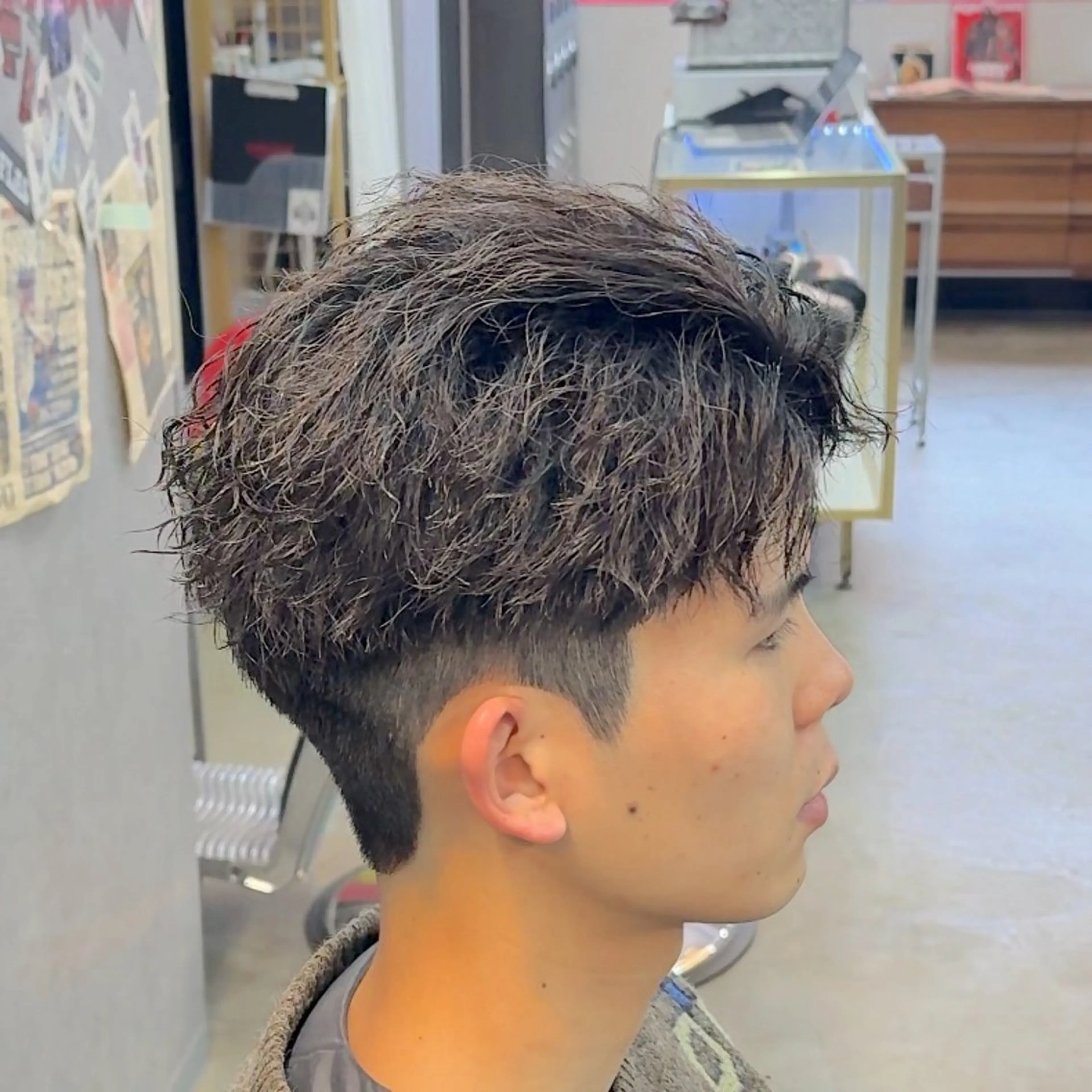 ショート パーマ ヘアアレンジ メンズ メンズ特化🔥再現性 重視パーマ相模大野のヘアスタイル