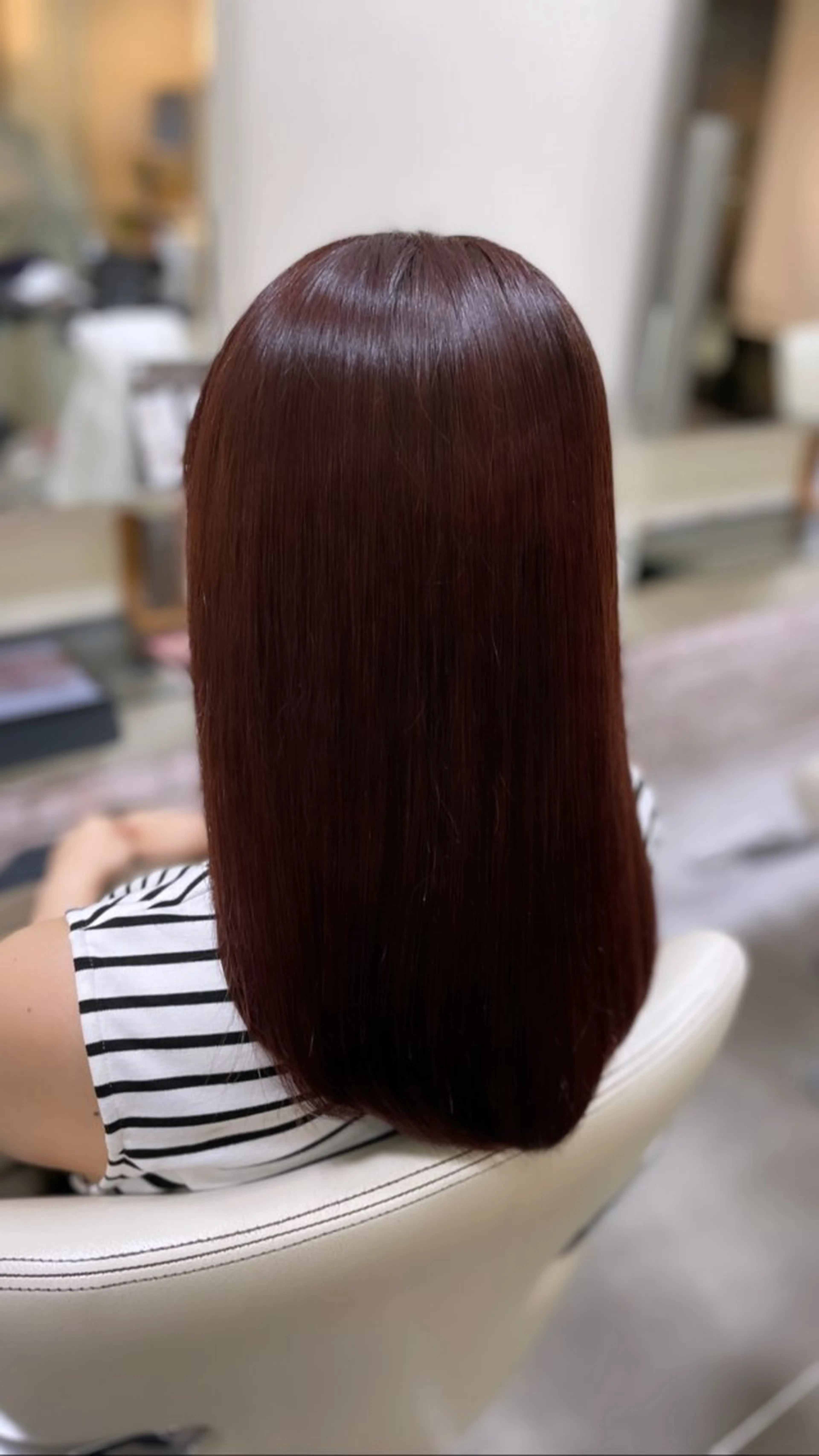 セミロング カット ヘアカラー トリートメント ヘアメイクニューヨーク根津店所属・リニューアルオープン ☆根津店齋藤のヘアスタイル