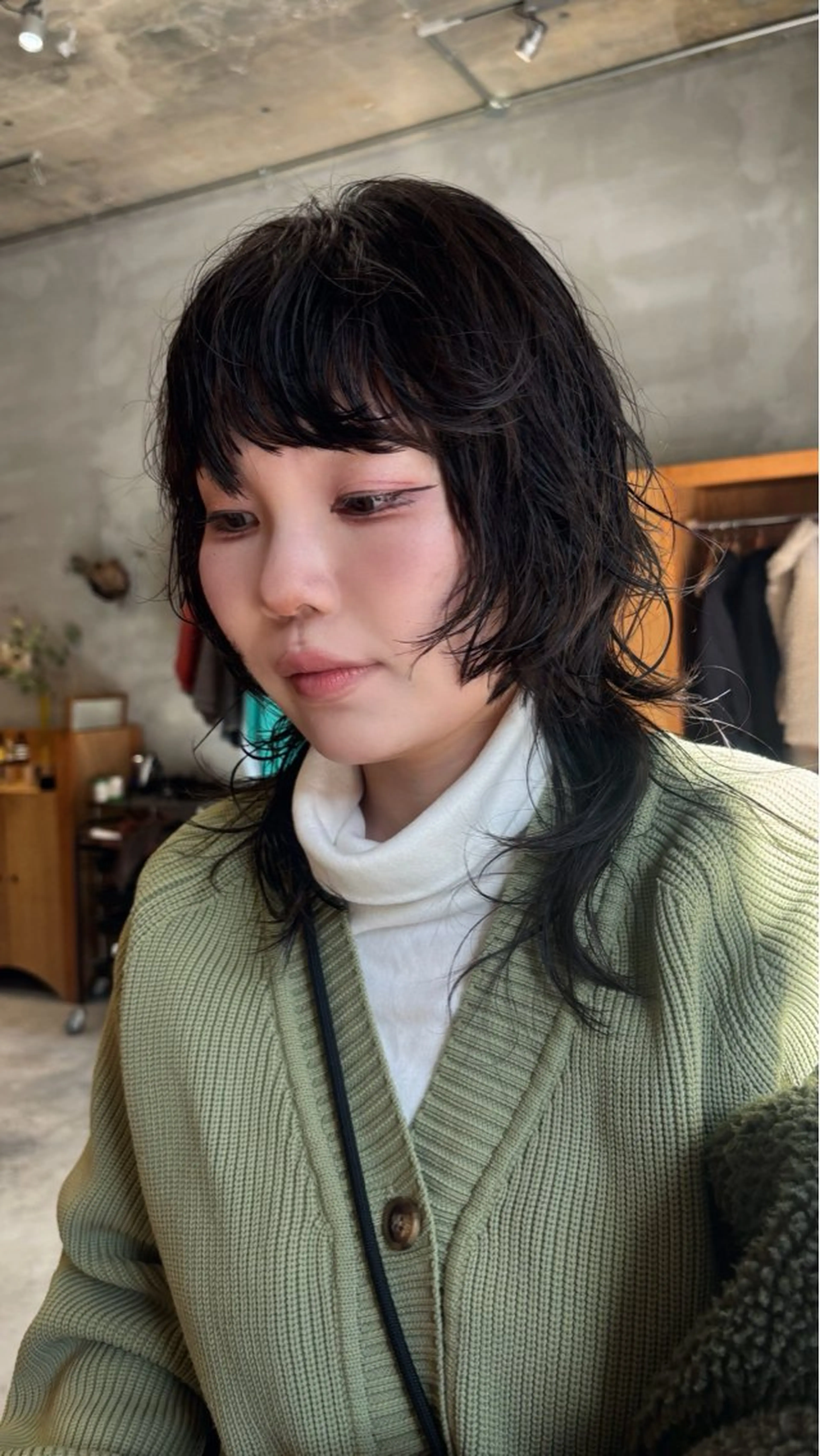 セミロング パーマ カット パーマ トリートメント wewe: momoeのヘアスタイル