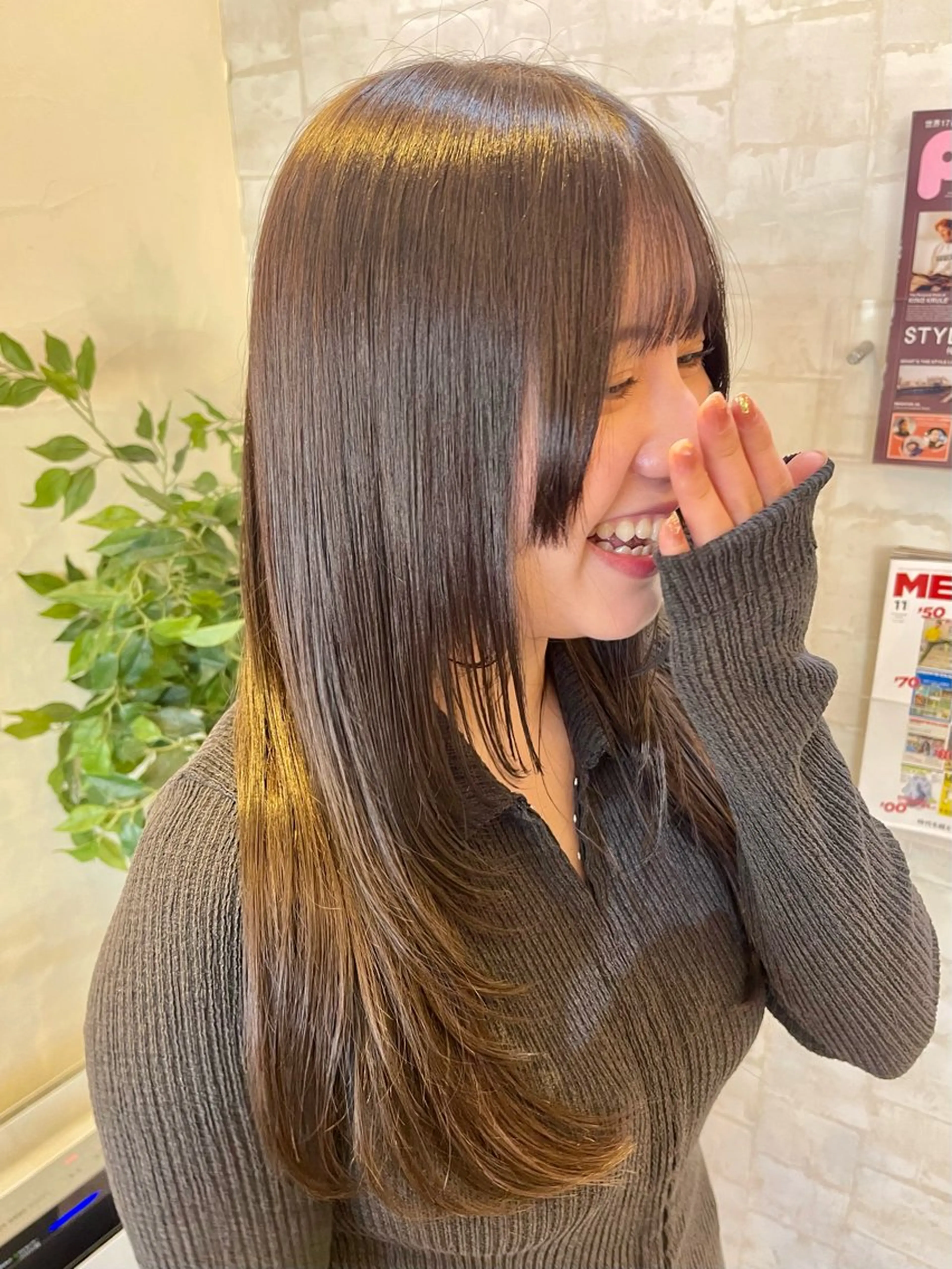 ロング カット ヘアカラー トリートメント 🍭透明感カラー 志賀拓海🍬🌈のヘアスタイル