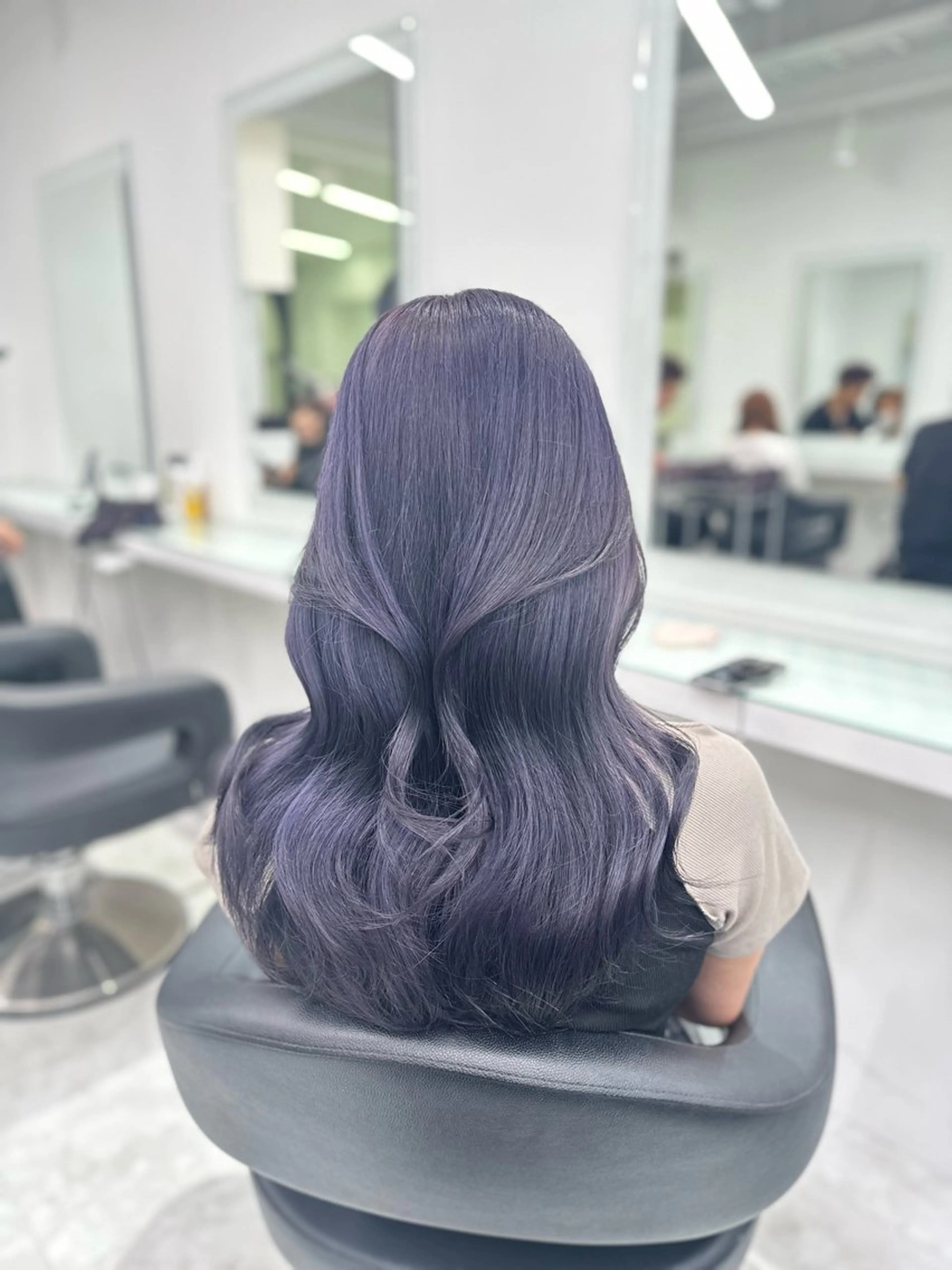 セミロング カラー ヘアカラー トリートメント ヘッドスパ ヘアセット ❄最強かわいいカラー ❄️MINA❄️のヘアスタイル