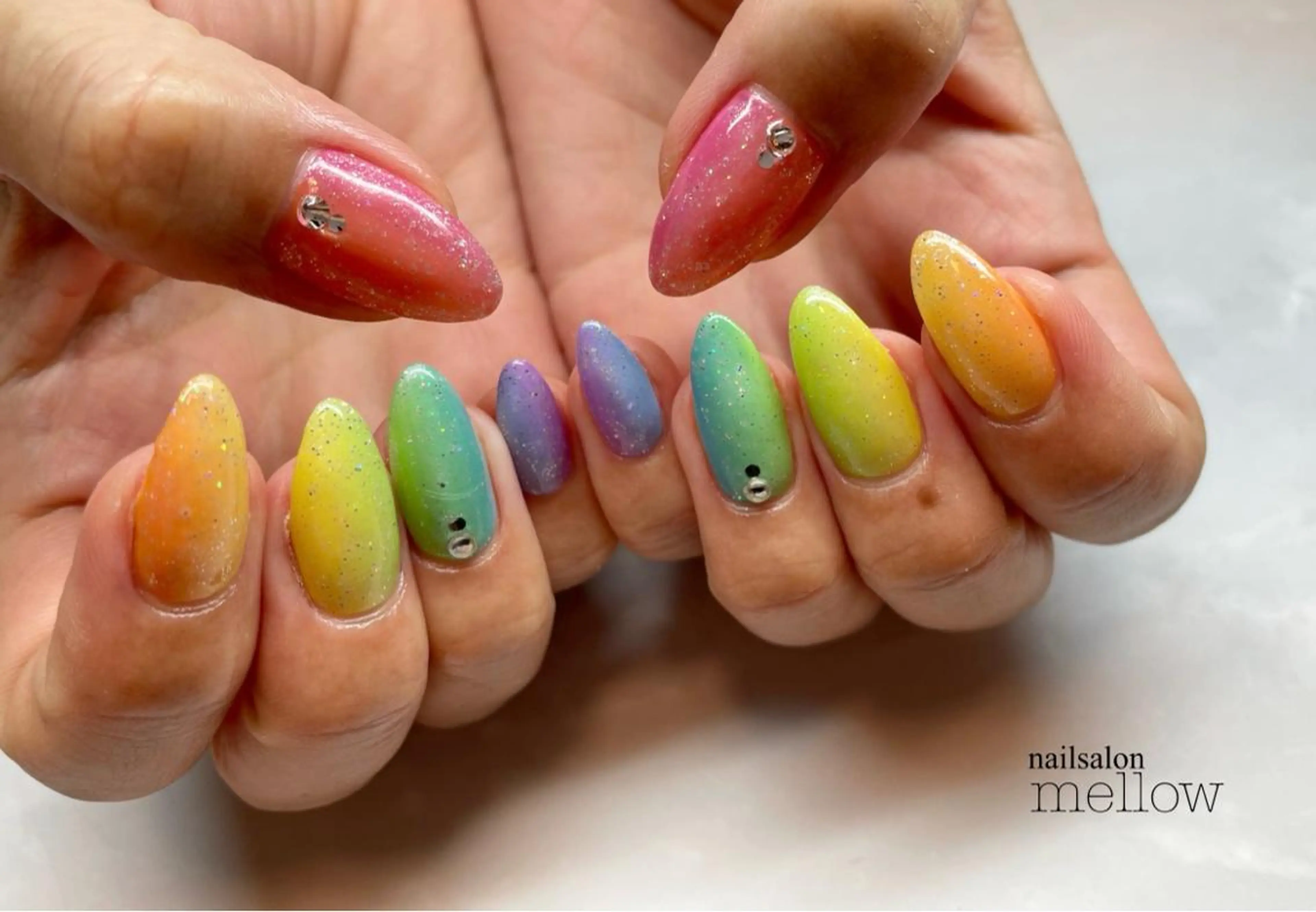 ネイル グラデーション 大山 浩美のネイルデザイン