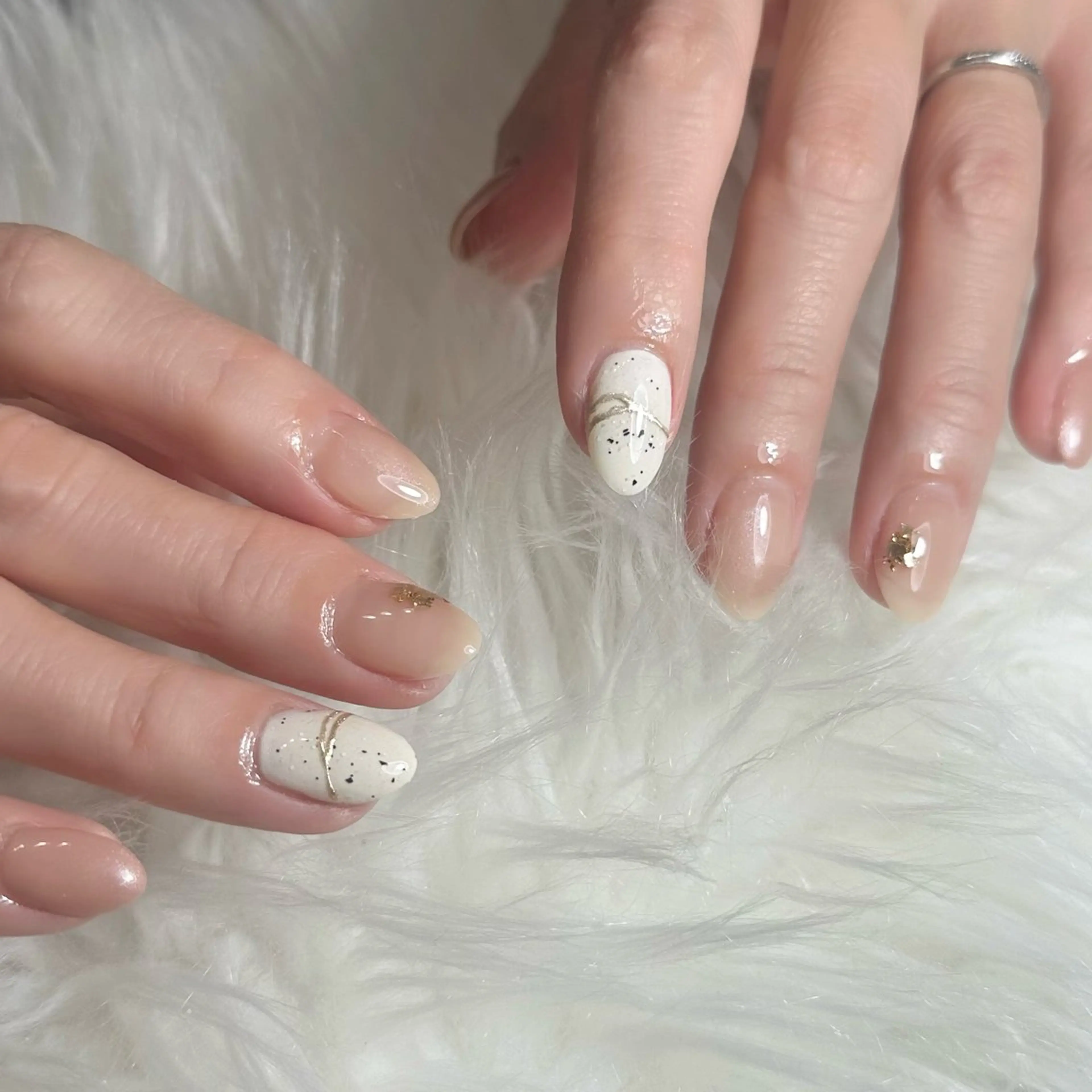 ネイル ピンク シンプルネイル nail&eye pang hinaのネイルデザイン