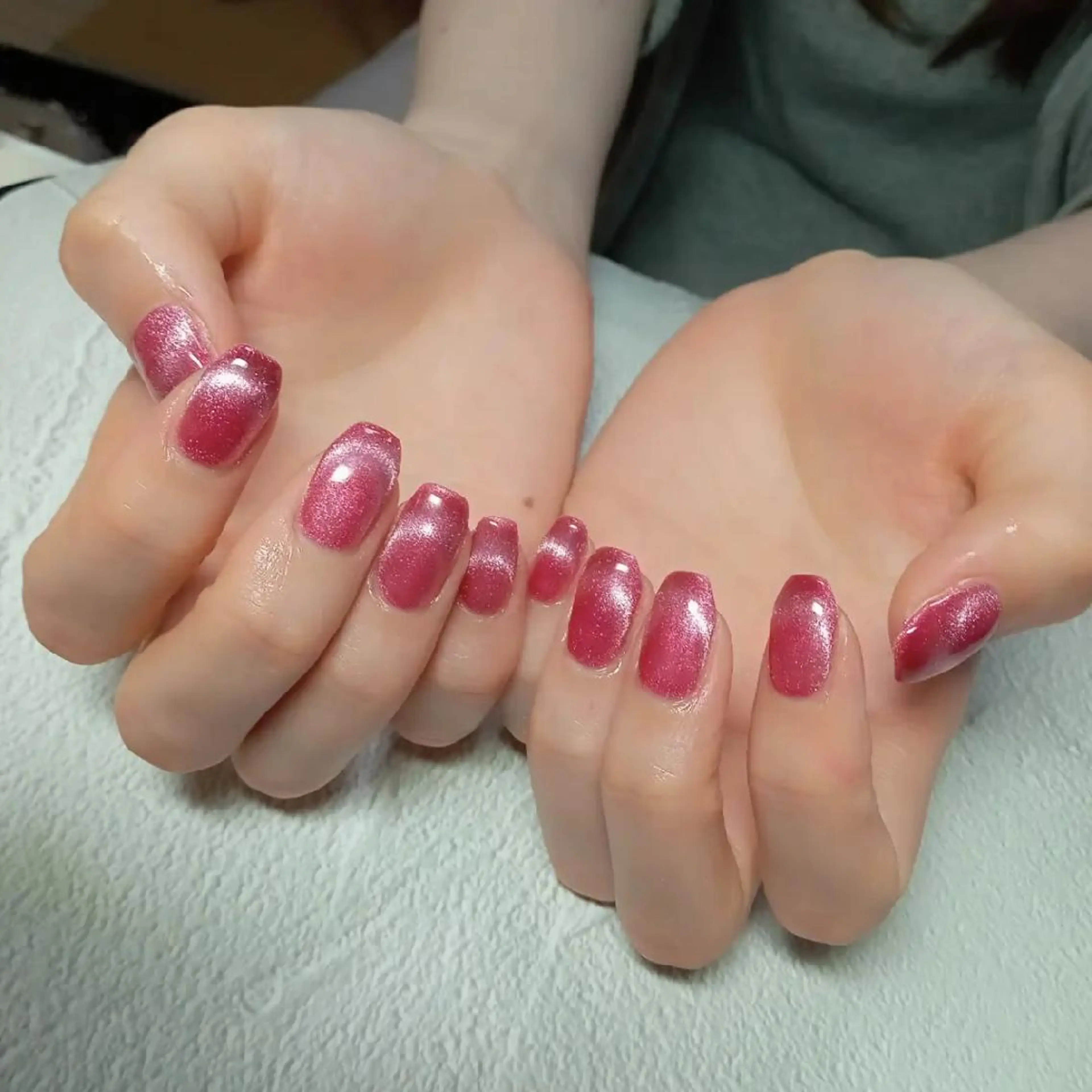 ネイル キラキラネイル マグネットネイル ビー玉ネイル オフィスネイル シンプルネイル ハンドネイル flure de neige yukiのネイルデザイン