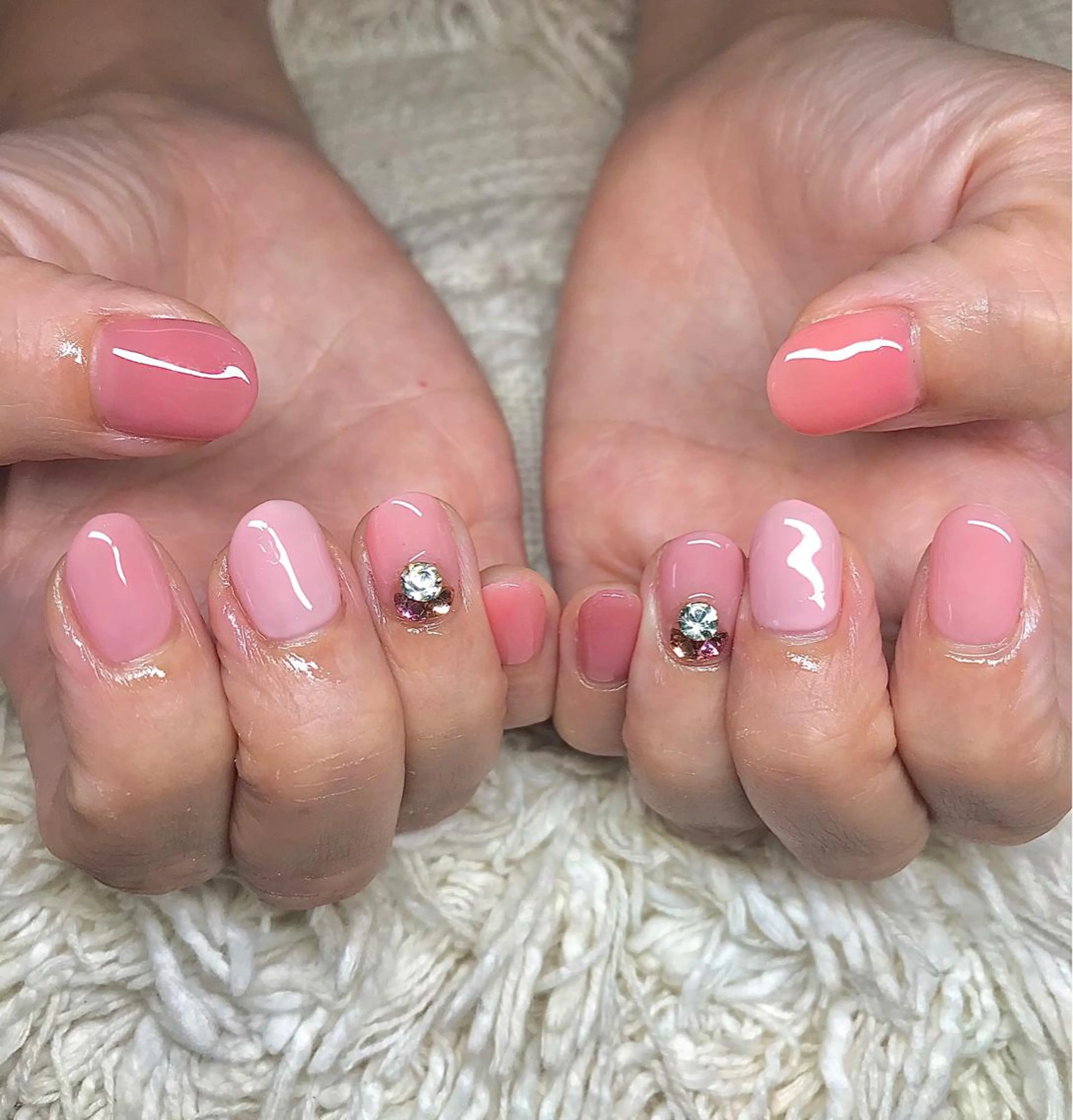 ショート カラー パーマ ヘアアレンジ ネイル マツエク・マツパ グラデーションカラー グラデーション nail&eye Aoのマツエク・マツパデザイン