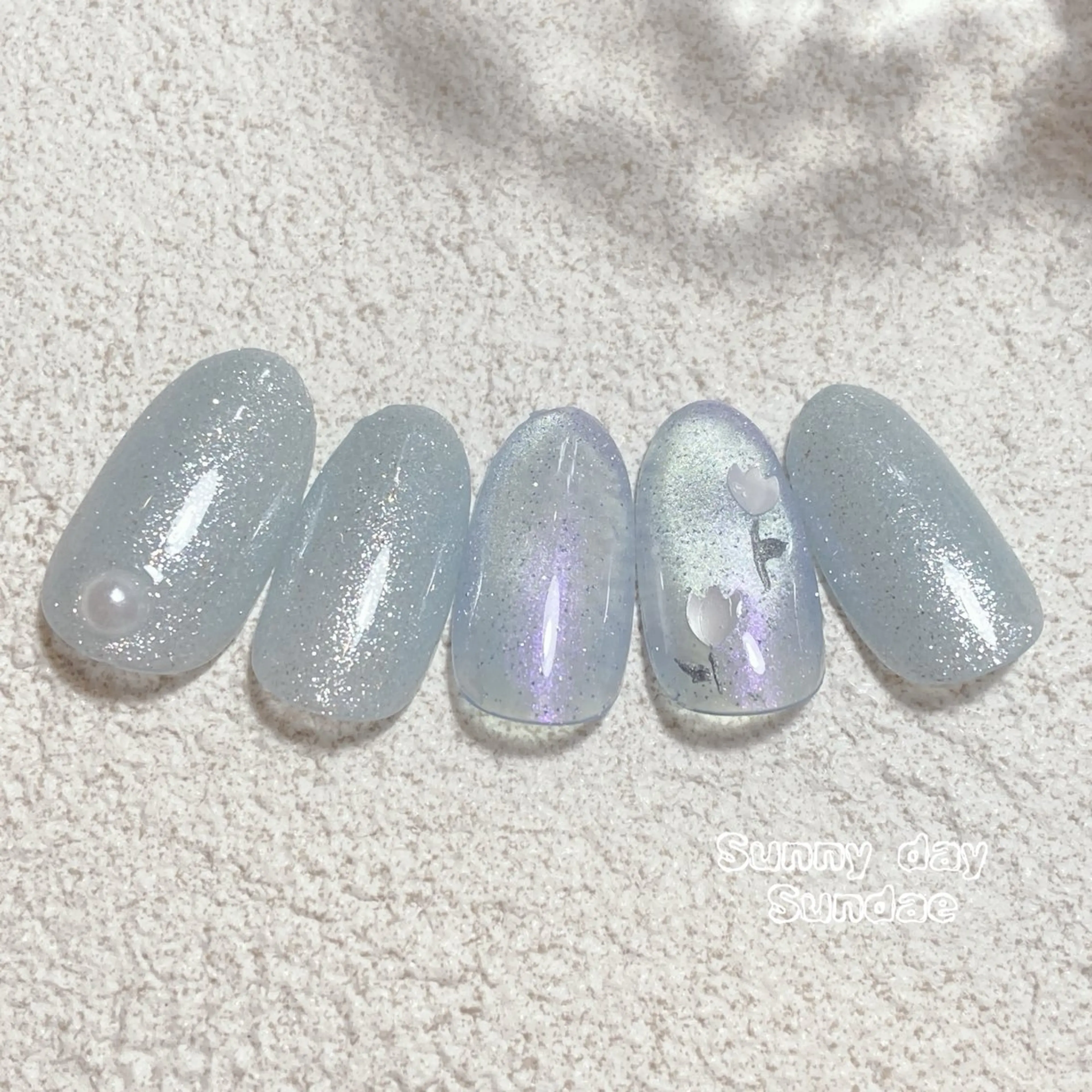 ネイル ジェルネイル パラジェル シンプルネイル 春ネイル ハンドネイル mako 🌷のネイルデザイン