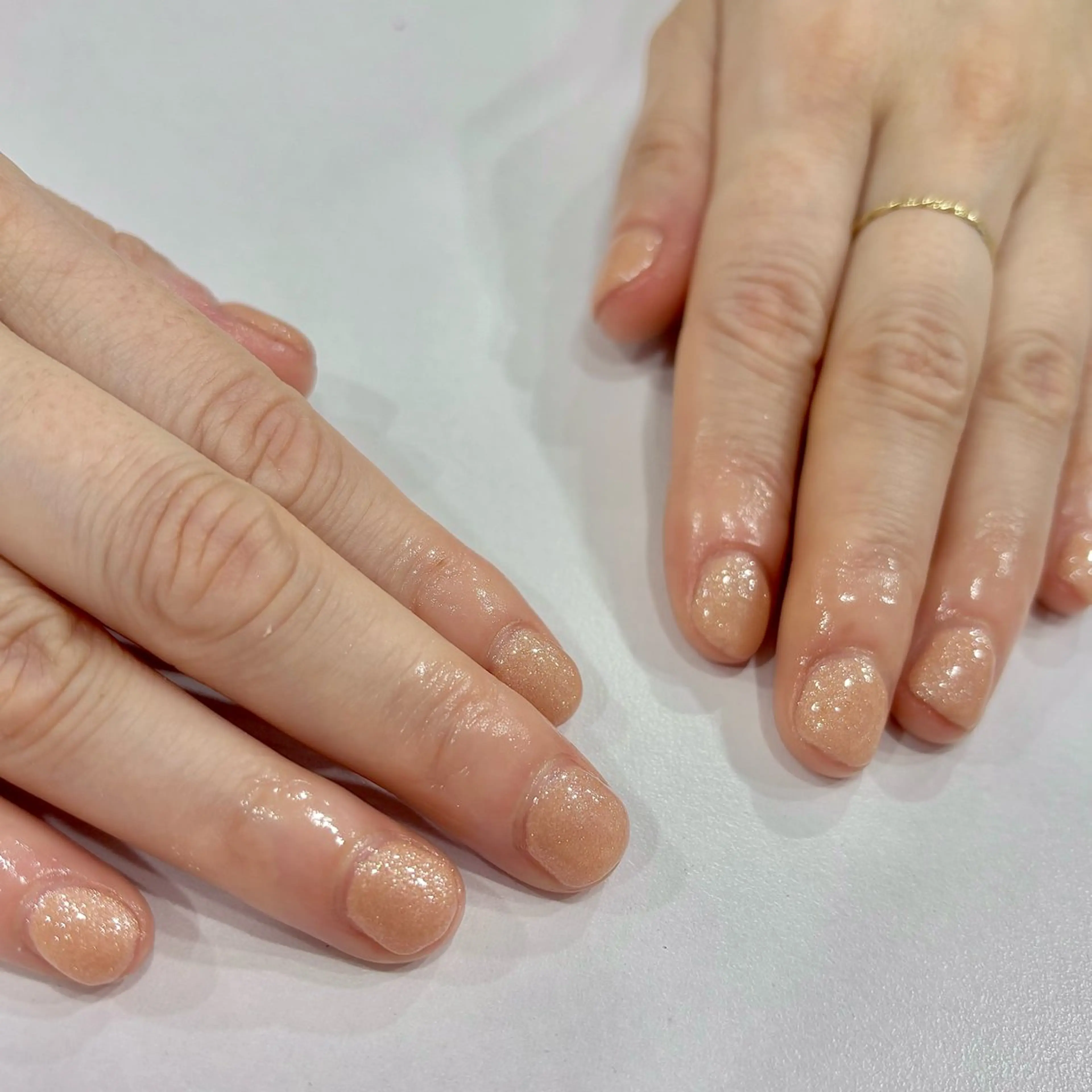 ネイル ラメ(グリッター) ワンカラーネイル アンリッシュ池袋 小泉のネイルデザイン