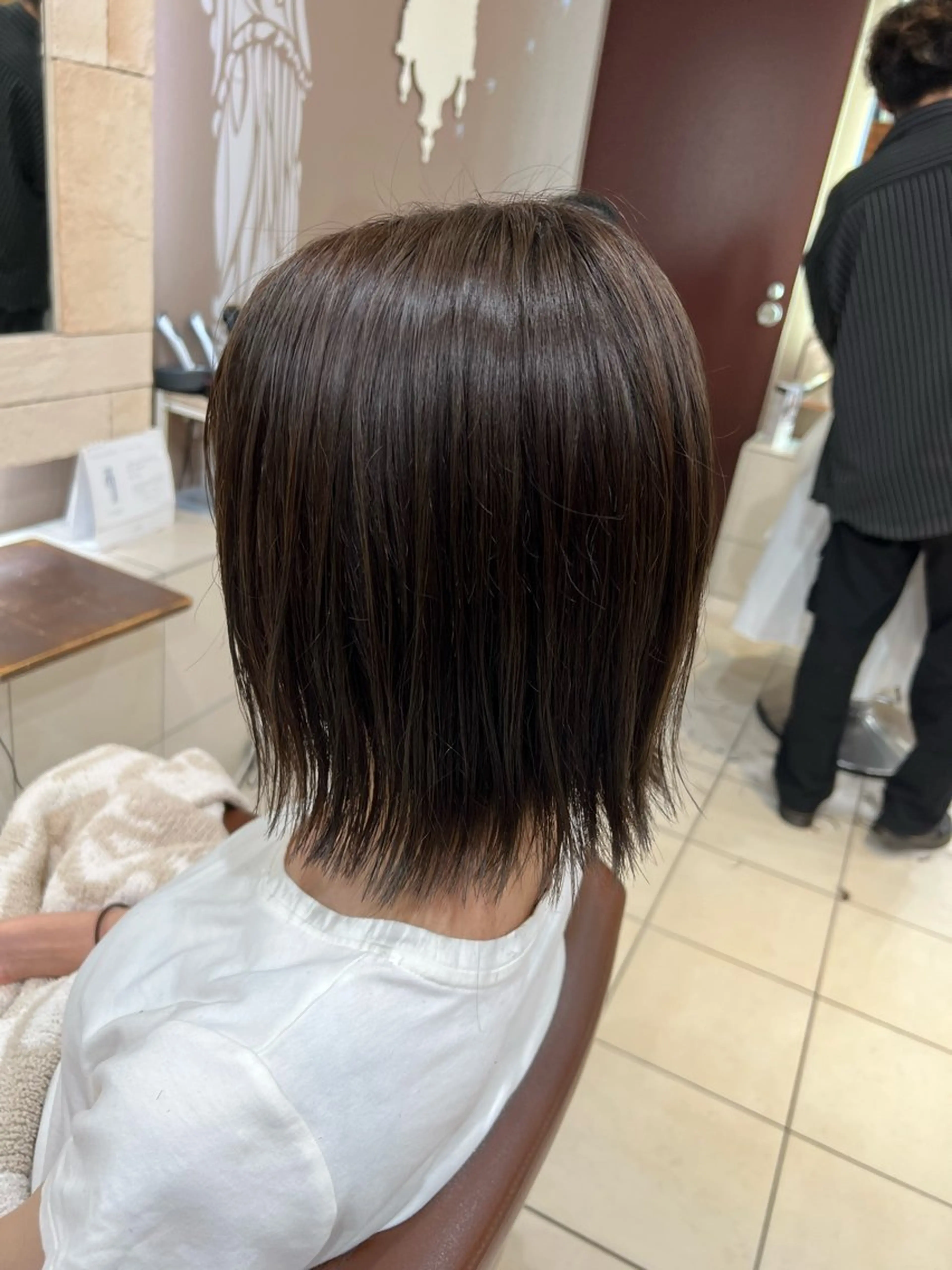 ミディアム ボブ 川崎レイヤーカット /江口真正のヘアスタイル