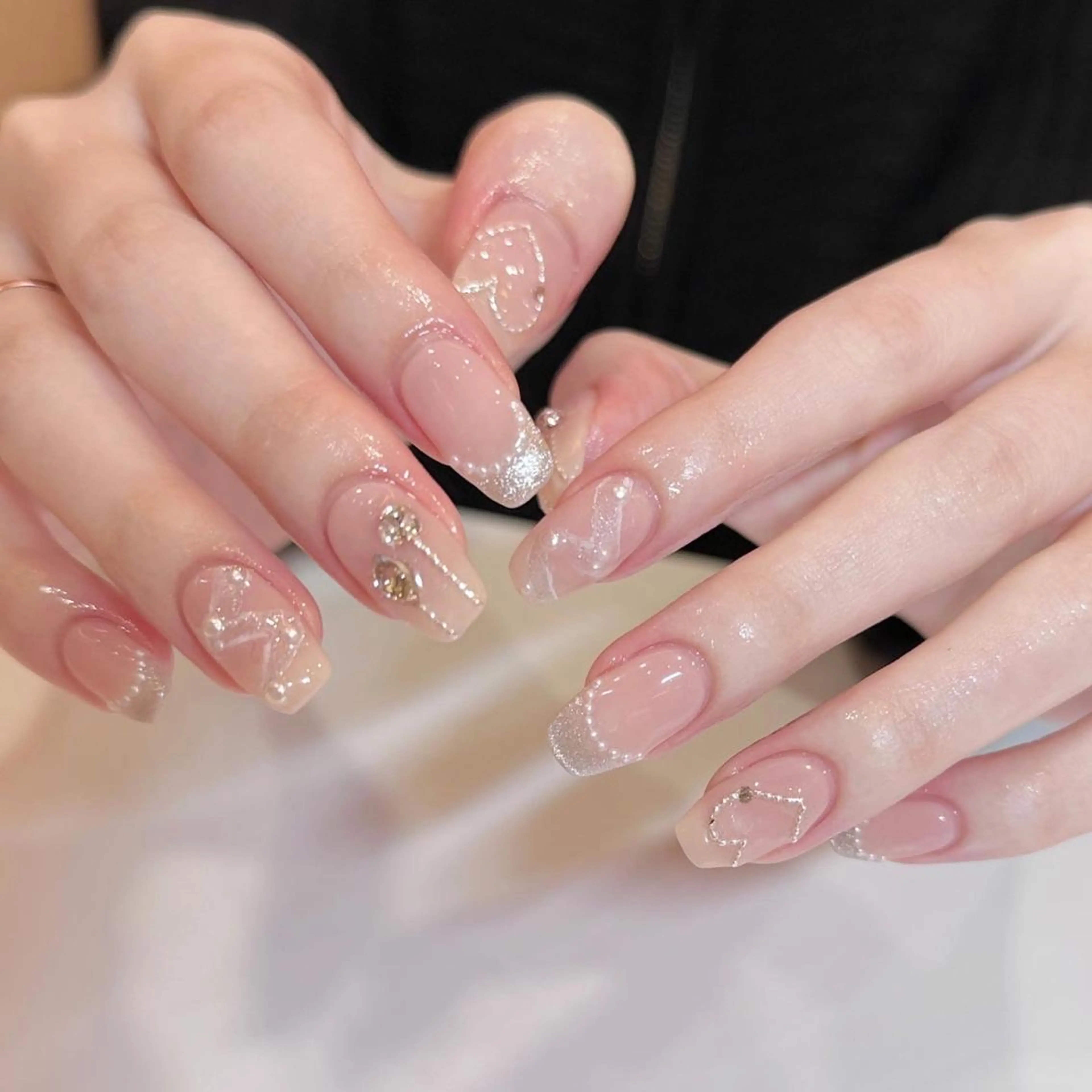 ネイル 𝕄𝕚𝕪𝕦🤍 自由が丘⌇パラジェルのネイルデザイン