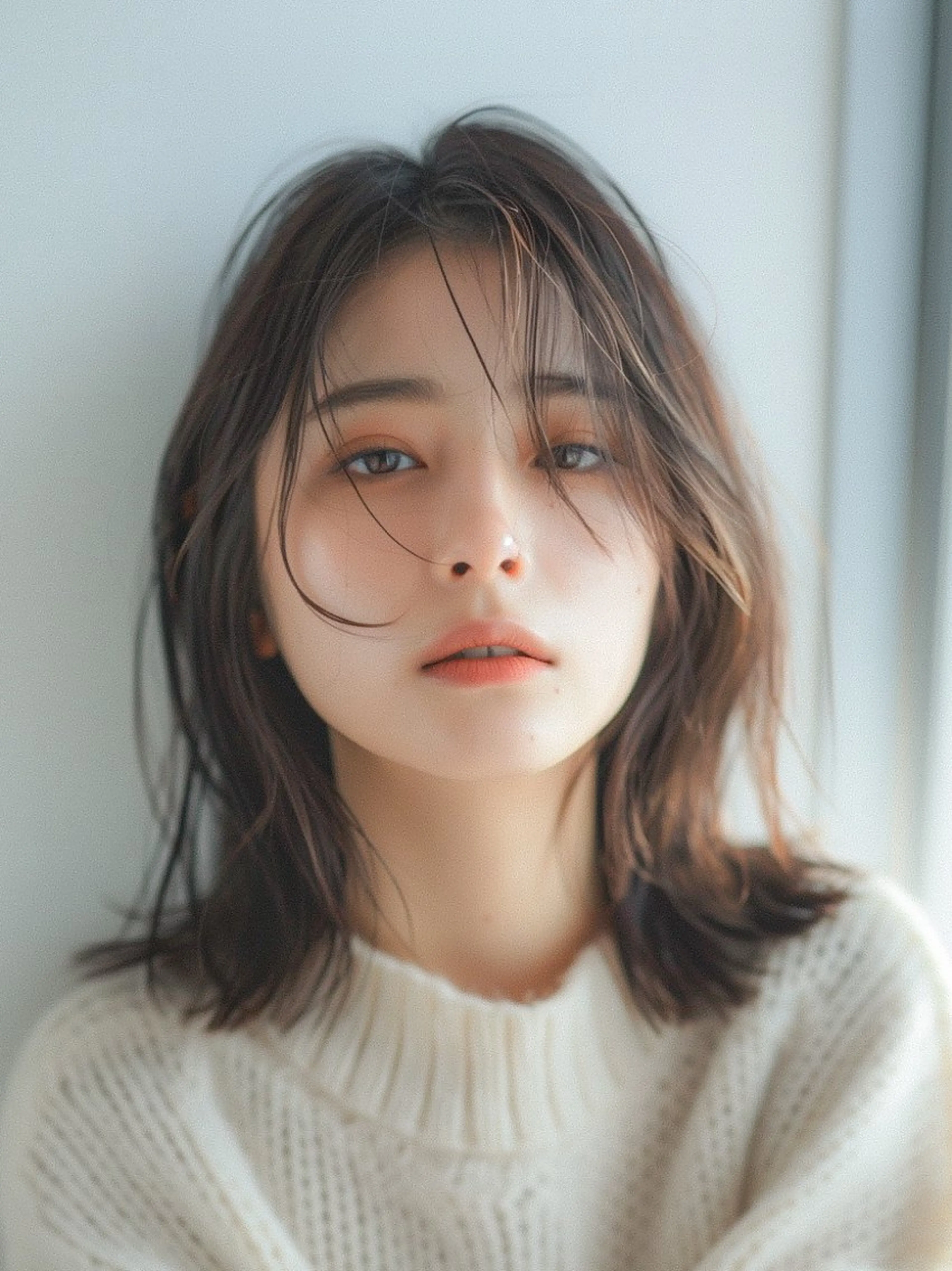 ミディアム カラー カット ヘアカラー トリートメント edA. 鎌倉のヘアスタイル