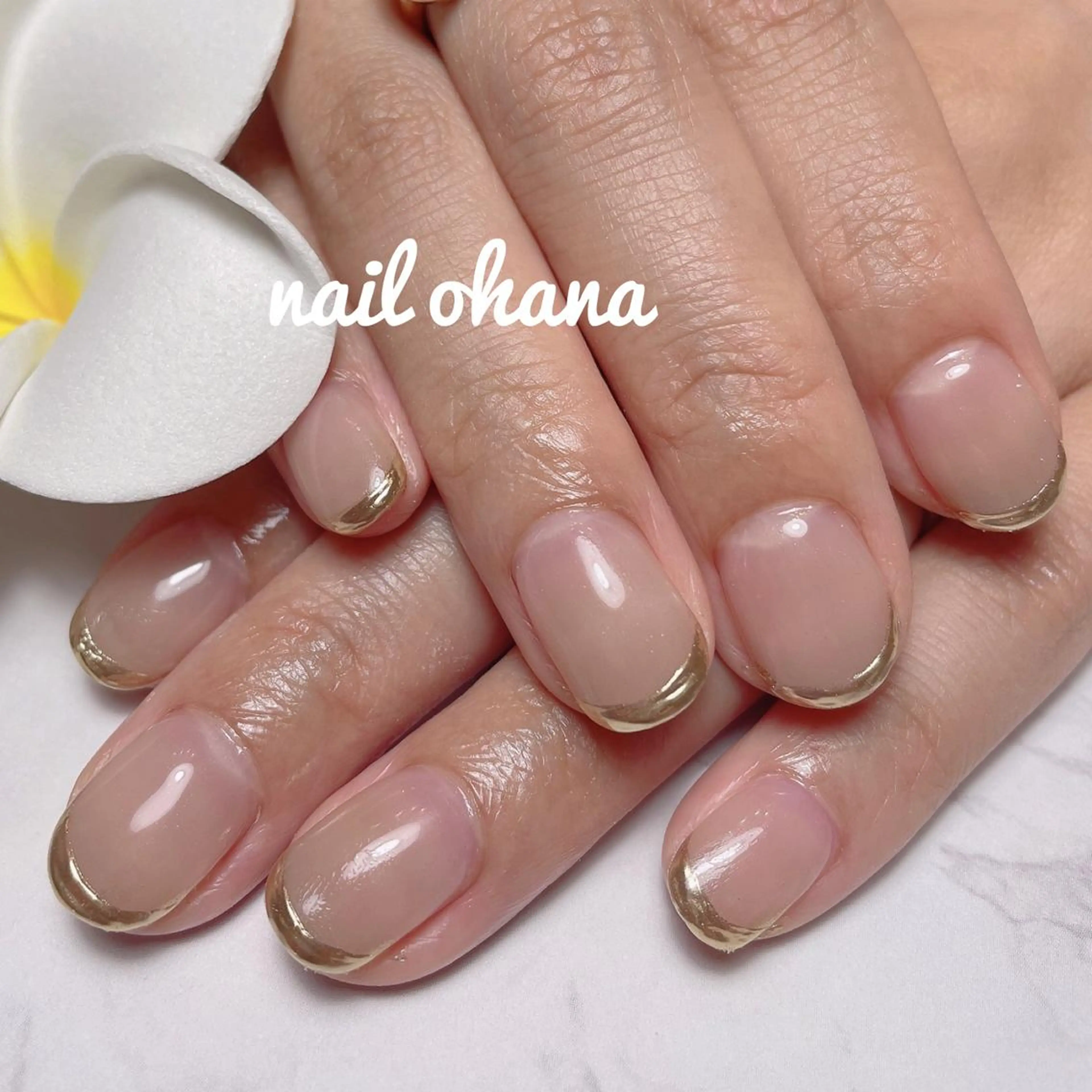 ネイル フレンチネイル ジェルネイル グラデーション ミラーネイル 持ち込み 那覇🏝️台湾人 ネイリストSHIUのネイルデザイン