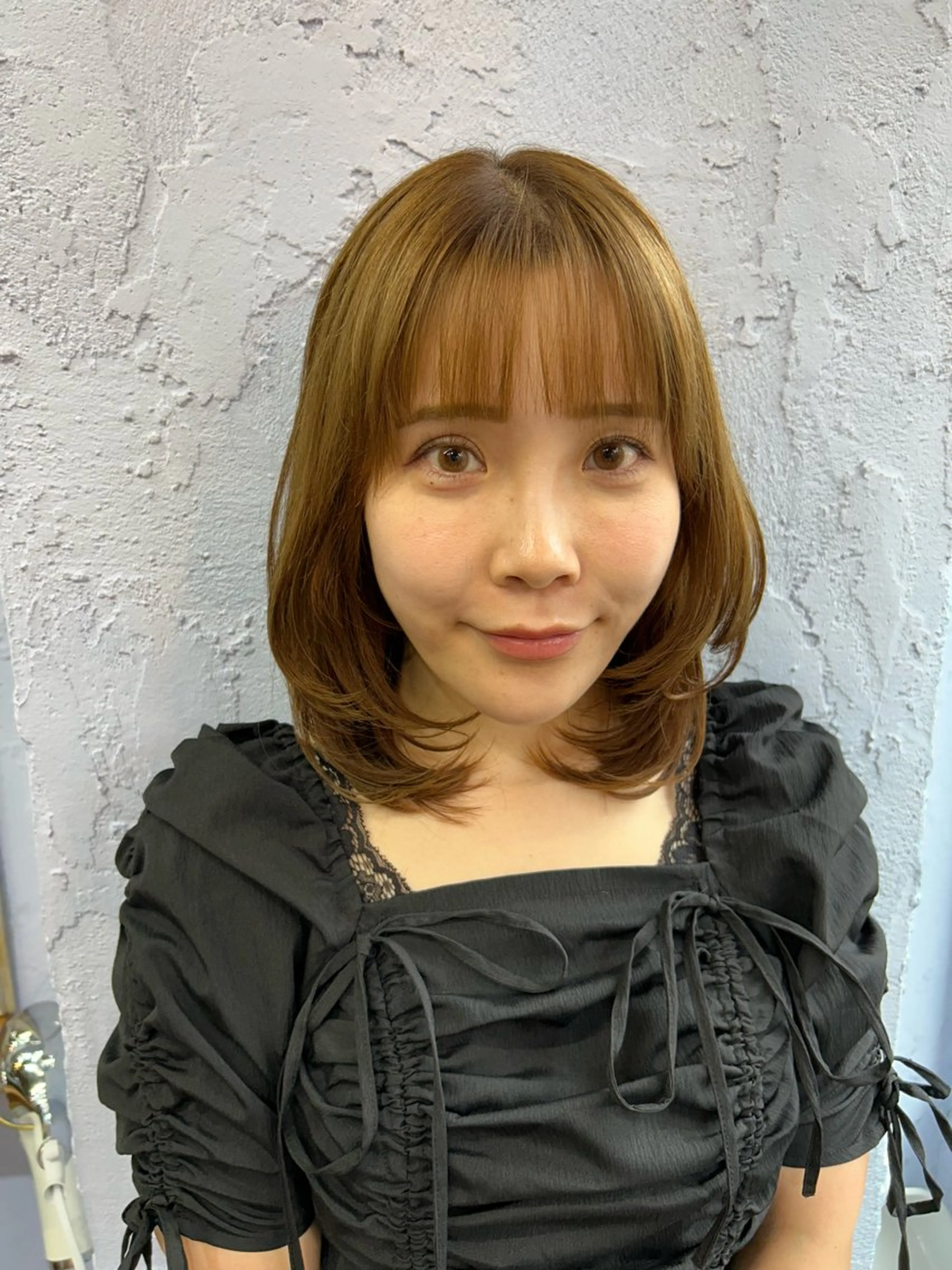 ミディアム カラー カット 古澤 咲来のヘアスタイル