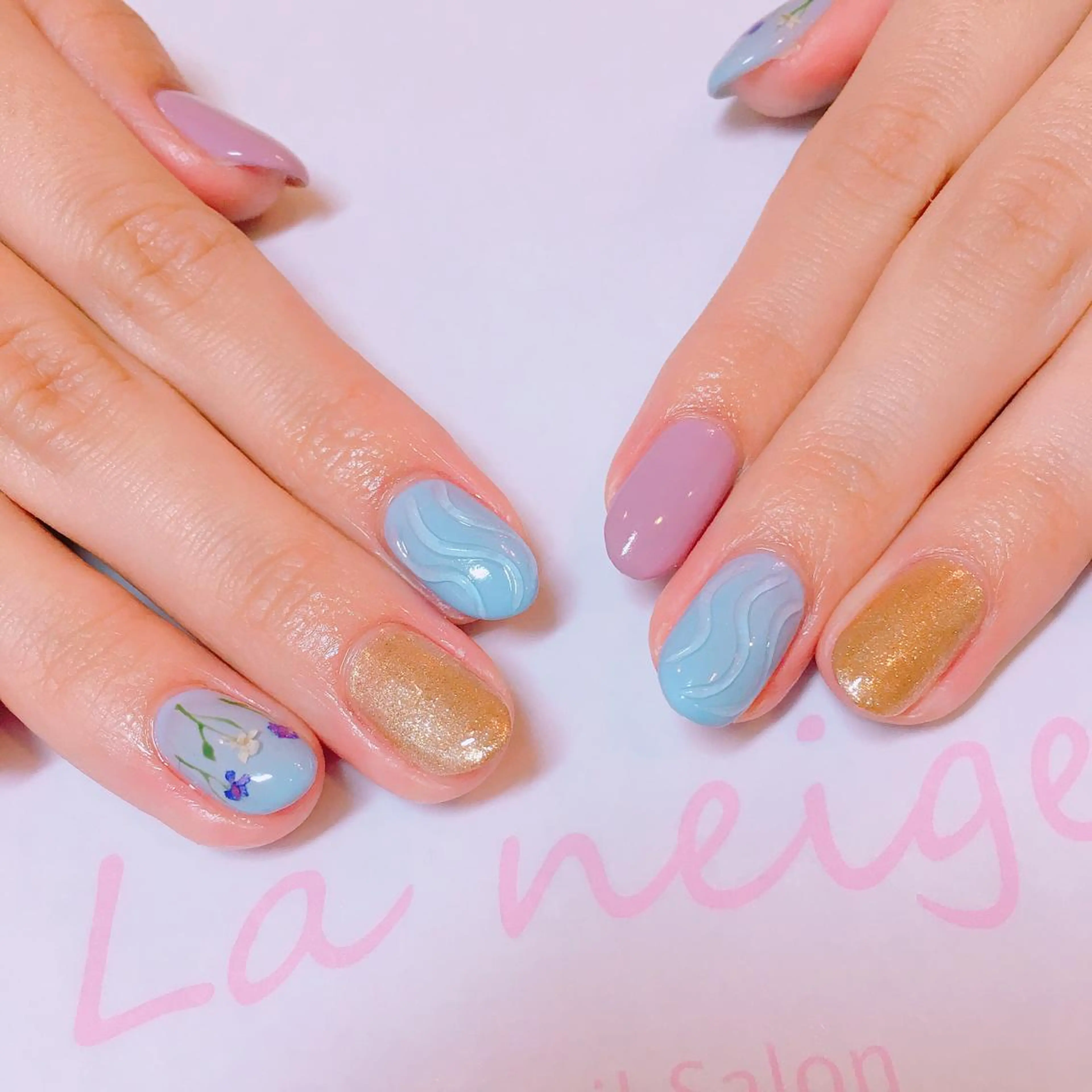 ネイル La neige* yuki 🥯🍑のネイルデザイン