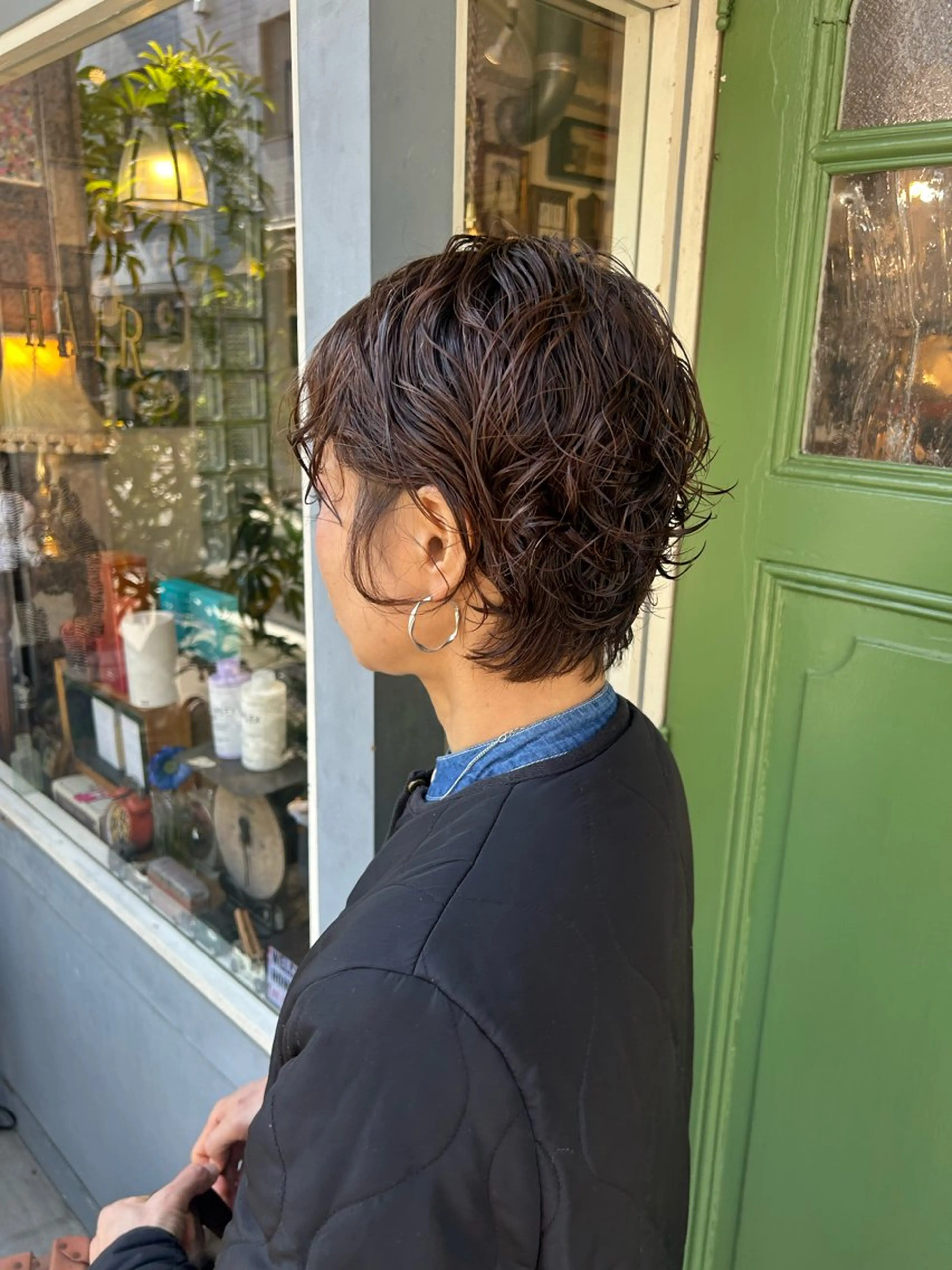 ショート パーマ カット パーマ トリートメント 清水千優/パーマ/透 明感カラー/メンズのヘアスタイル